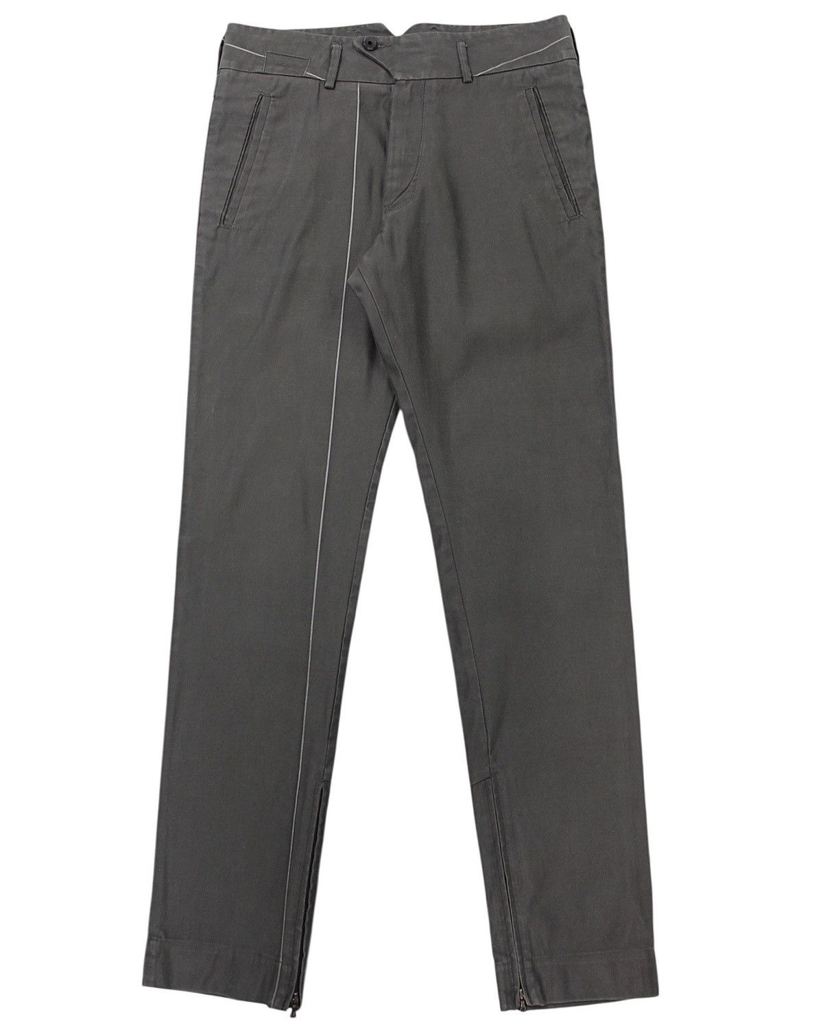 Designer × Diesel FW2009 DIESEL PANORAMY GREY TAPERED TROUSERS Size US 29 - 1 Thumbnail