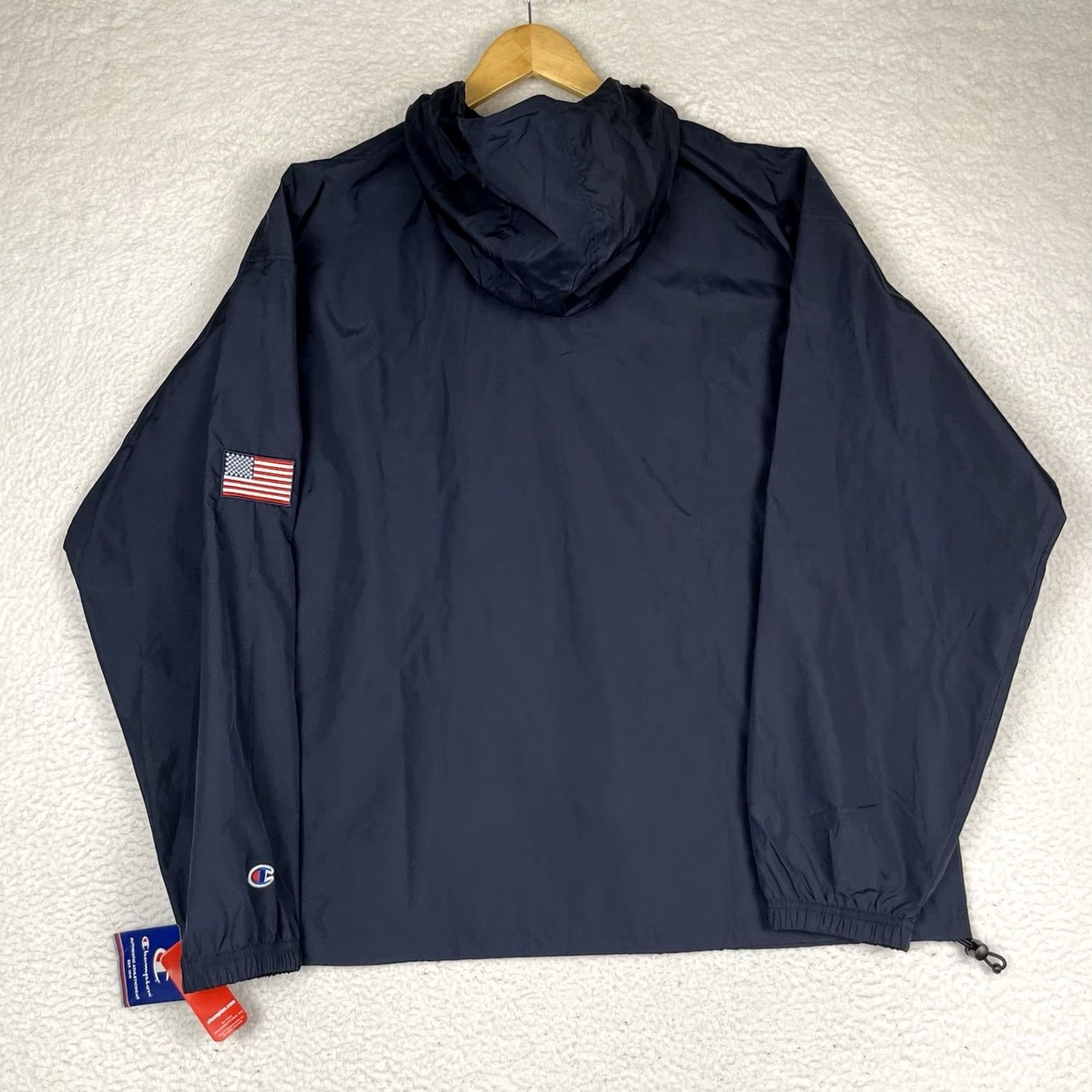 Champion NWT Champion Hoodie Anorak Windbreaker Navy Blue XL Mens Pullover Nylon Polyester Windbreaker Colorful Size US XL / EU 56 / 4 - 5 Thumbnail