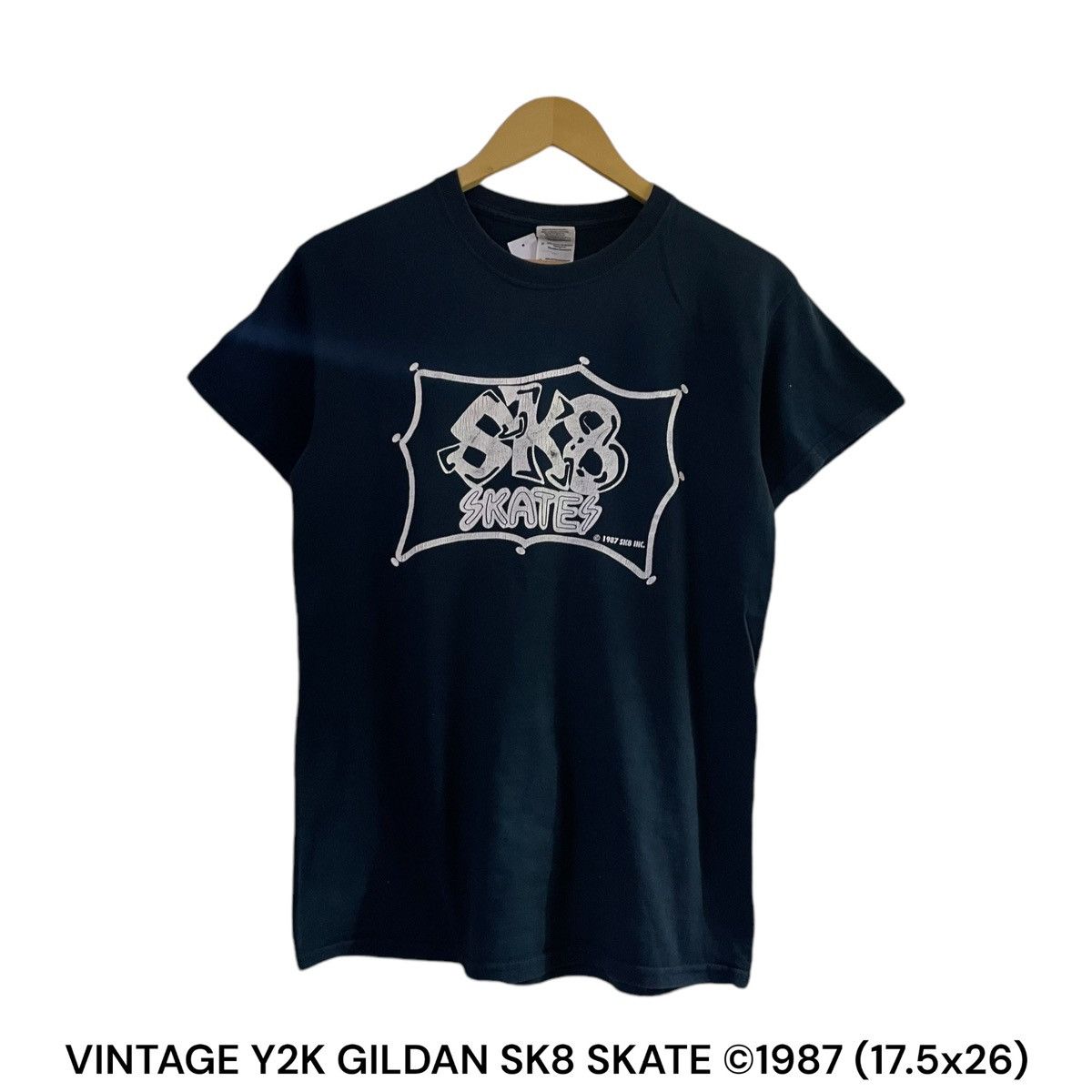 Vintage Vintage 1987 Sk8 Skate Gildan Size US S / EU 44-46 / 1 - 1 Thumbnail