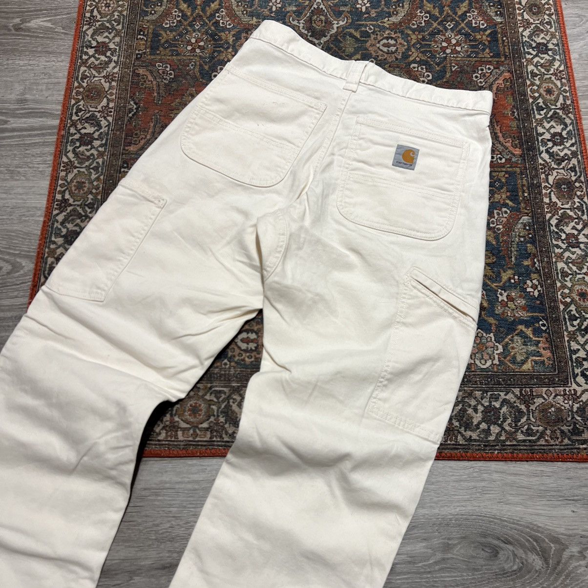 Carhartt Double Knee White Pants | Grailed