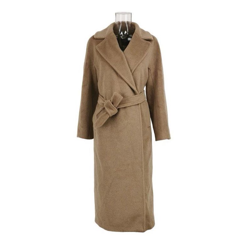 Max Mara Max Mara Wool Alpaca Mohair Blend Solid Lapel Tie Long Sle Size S / US 4 / IT 40 - 1 Thumbnail