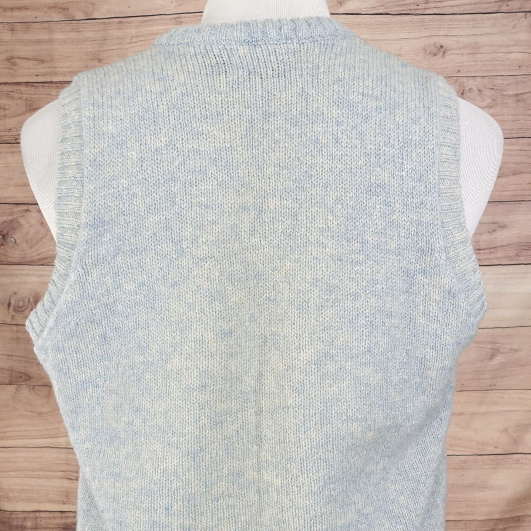 Vintage Vintage WARP TWO Wool Sweater Vest Adult Large Blue 70s 80s Made in USA Mens Size US L / EU 52-54 / 3 - 6 Thumbnail