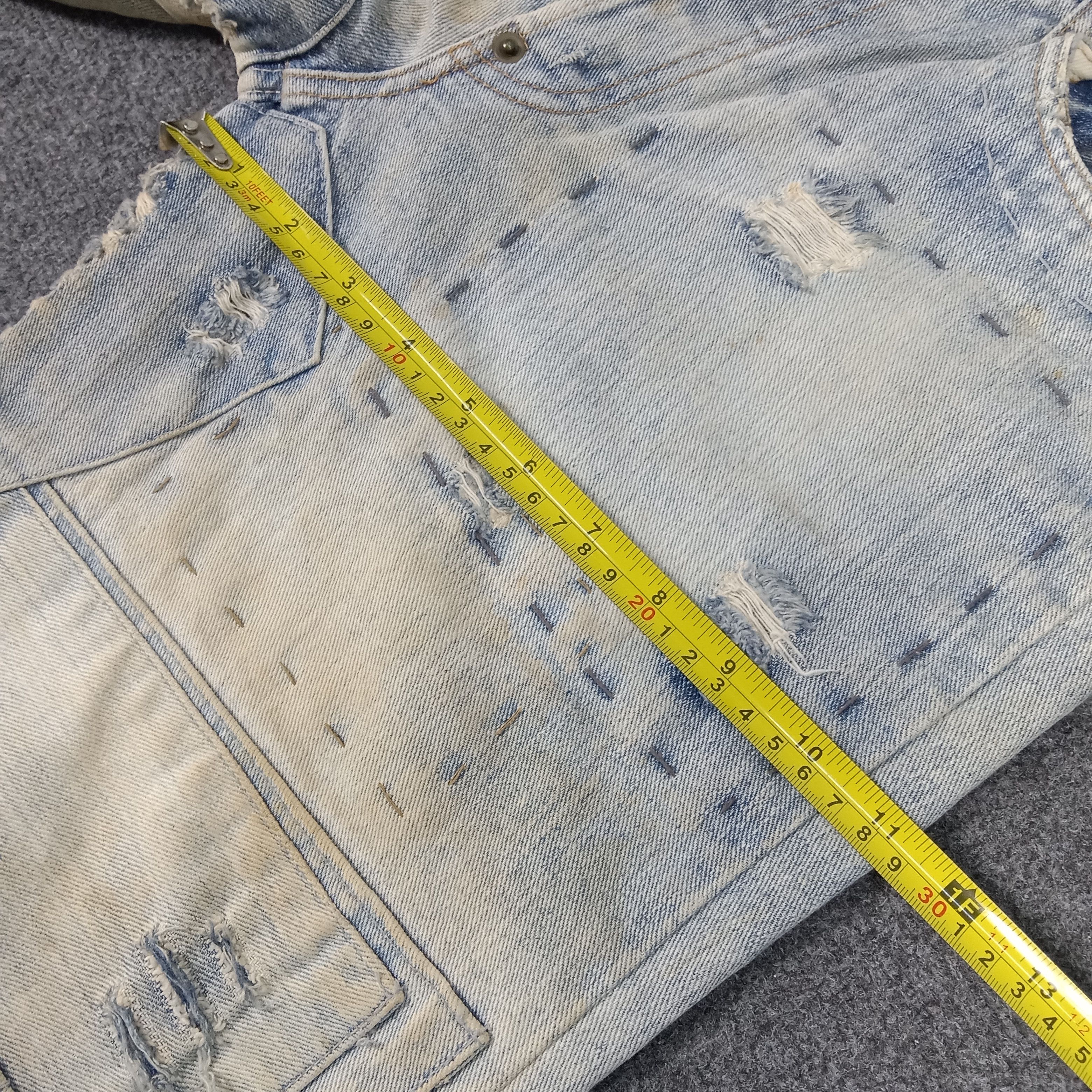 Vintage Satisfy Private Brand Distressed Patches Denim Jean Size US 30 / EU 46 - 13 Thumbnail