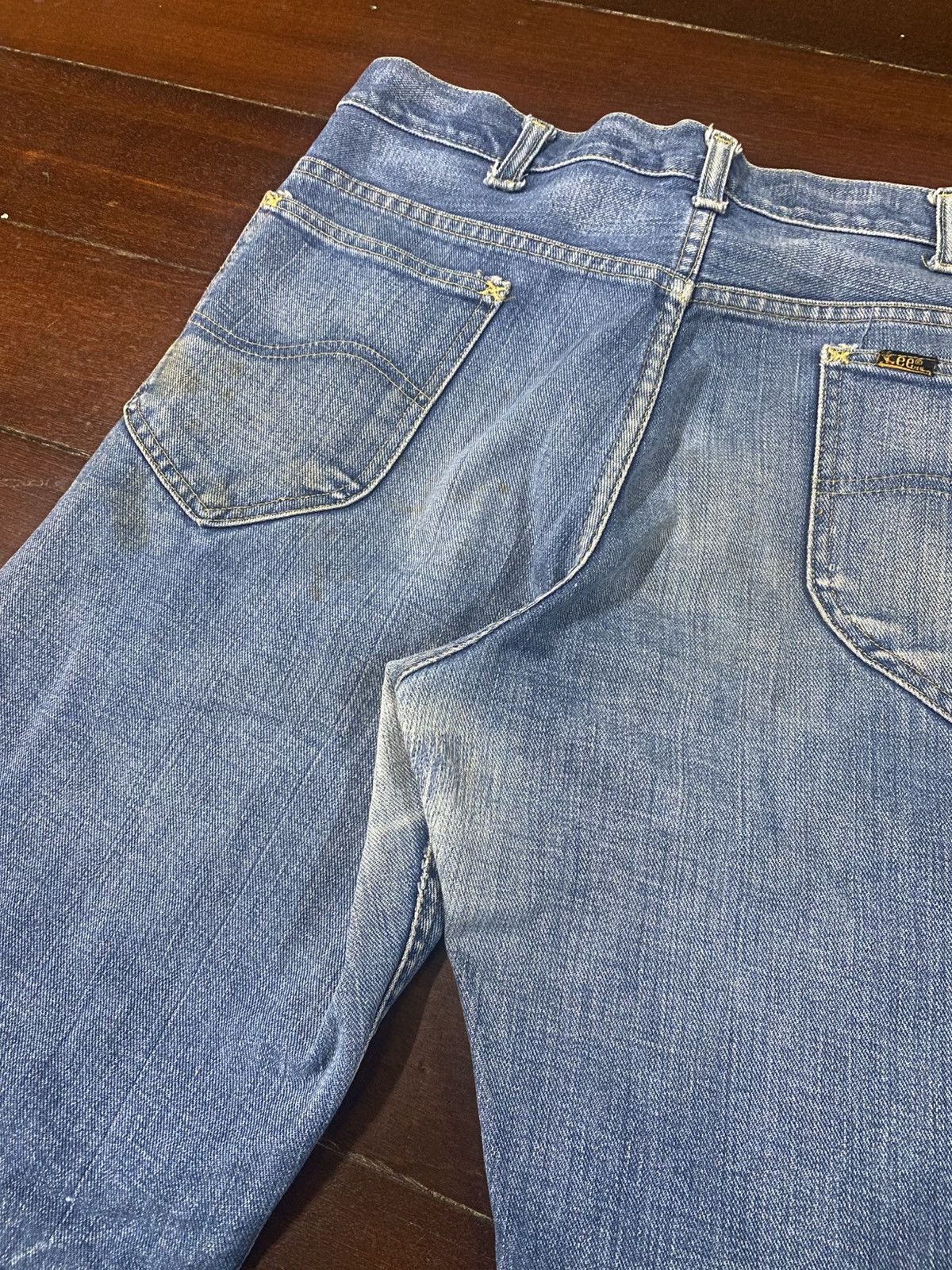 Lee Vintage 60s 70s talon 42 LEE mud wash dirty wash flare Jean Size US 34 / EU 50 - 14 Thumbnail