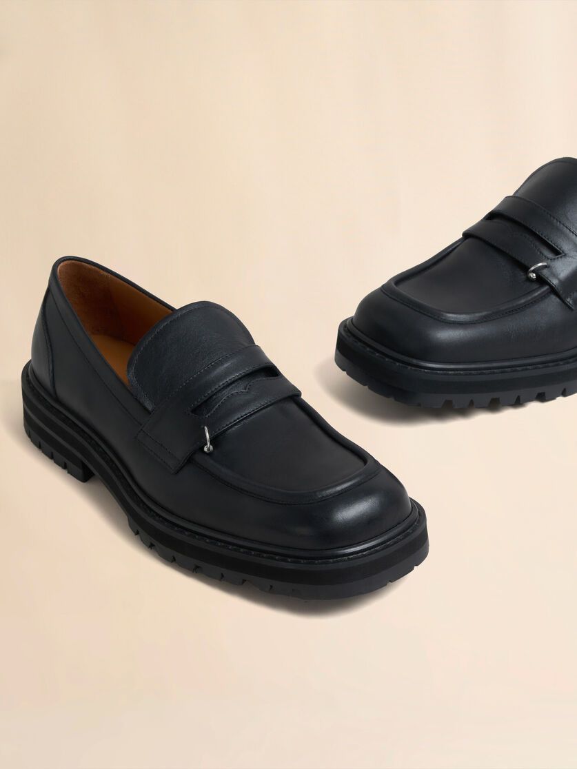 Marni o1f1d3z1025 Piercing 2.0 Chunky Loafers in Black Size US 9 / EU 42 - 4 Thumbnail