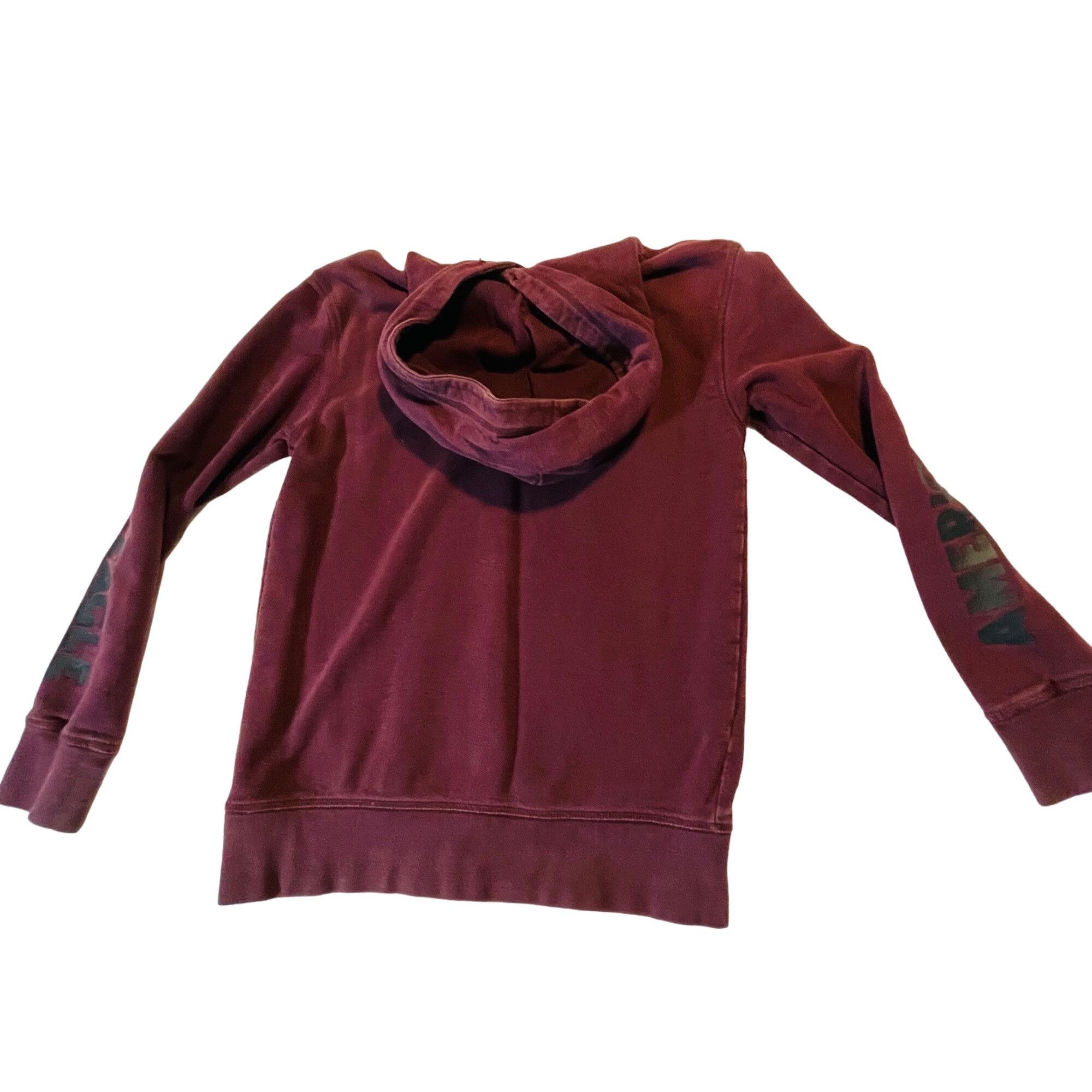 Other American Eagle Burgundy Hoodie Size Mens XS Logo Arms Size US XS / EU 42 / 0 - 2 Thumbnail
