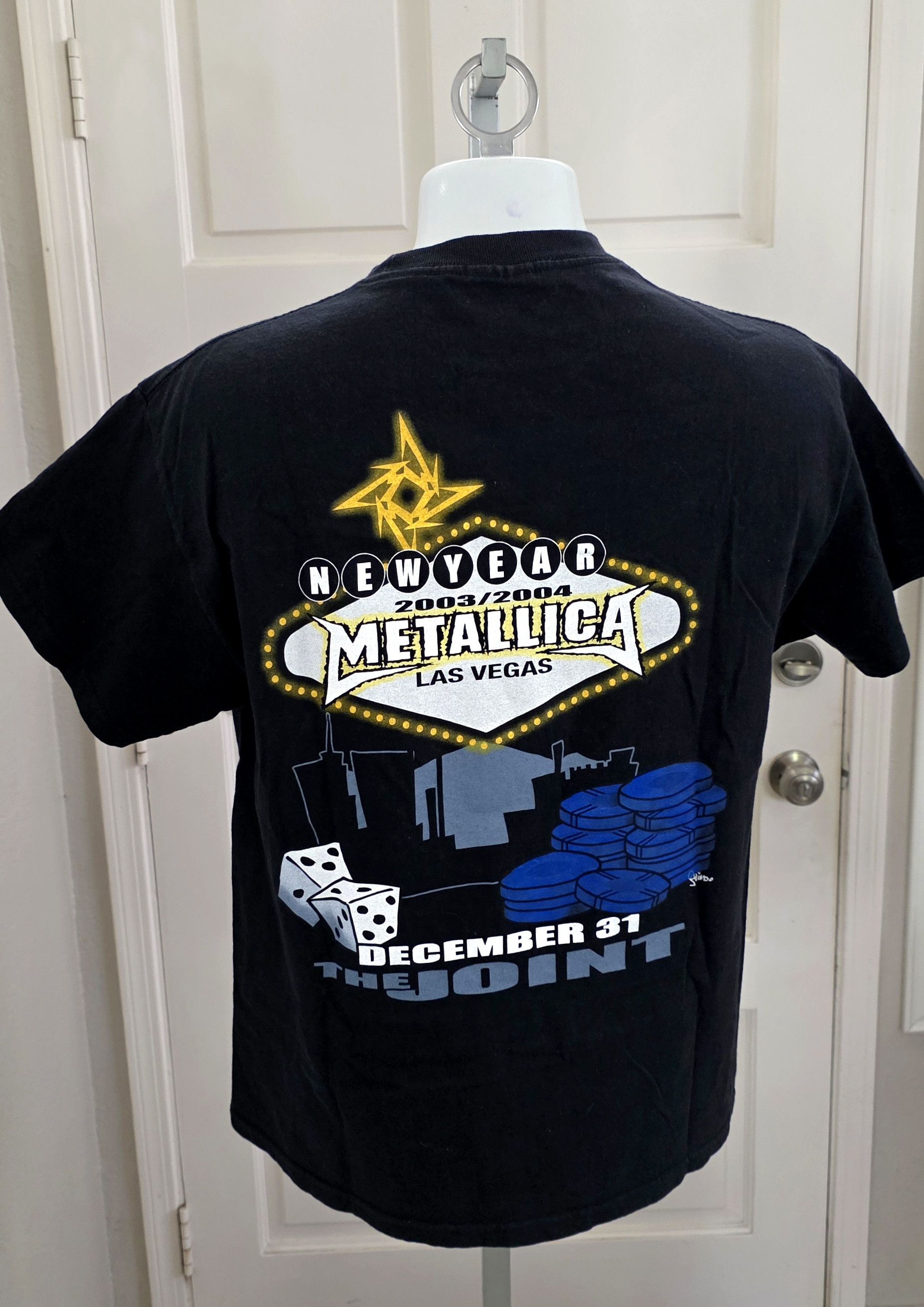 Metallica Metallica Large 2003 Heavy Metal New Year Las Vegas Joint Size US L / EU 52-54 / 3 - 4 Thumbnail