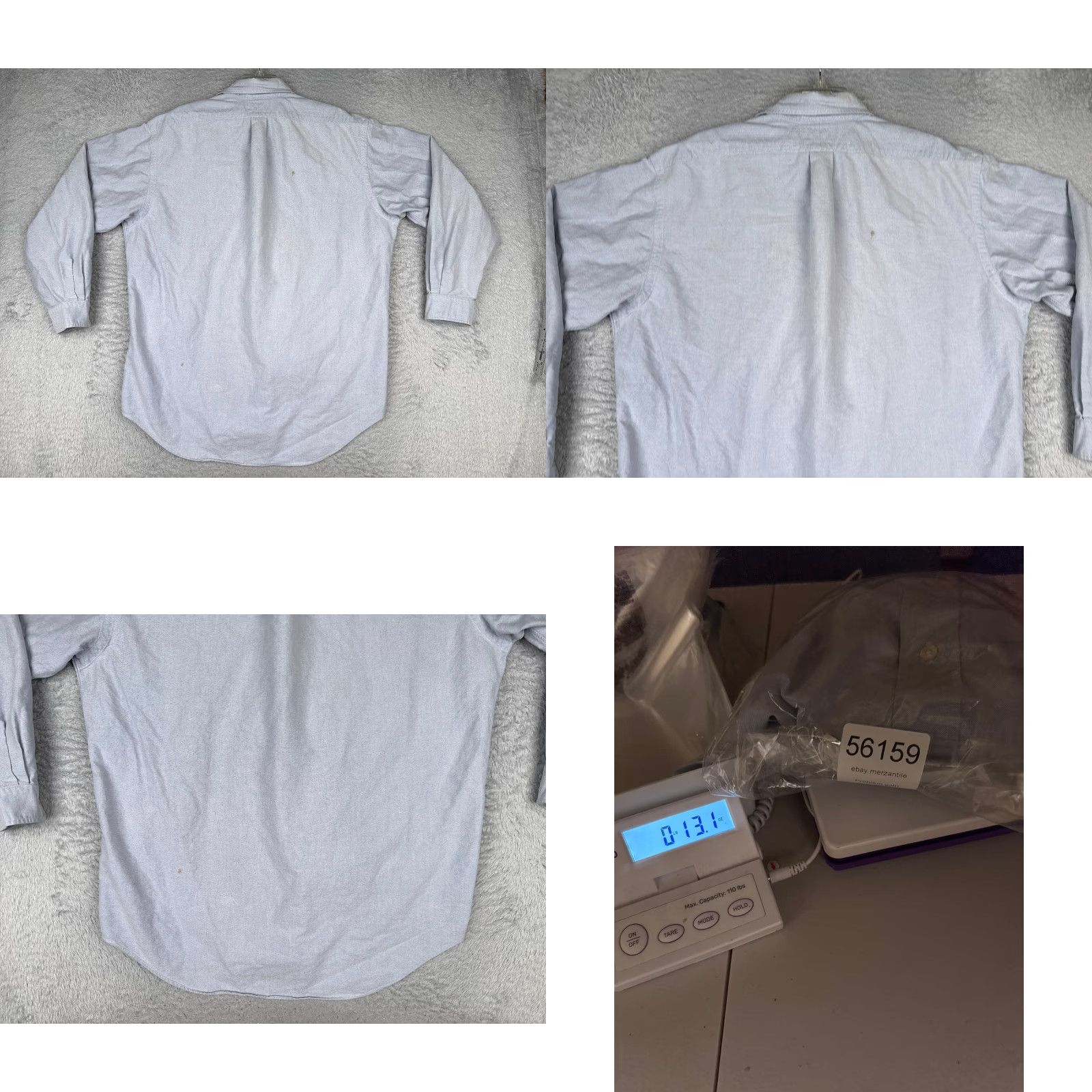 Polo Ralph Lauren Polo Ralph Lauren Shirt Adult XL Blue Long Sleeve Cotton VTG Size US XL / EU 56 / 4 - 9 Thumbnail
