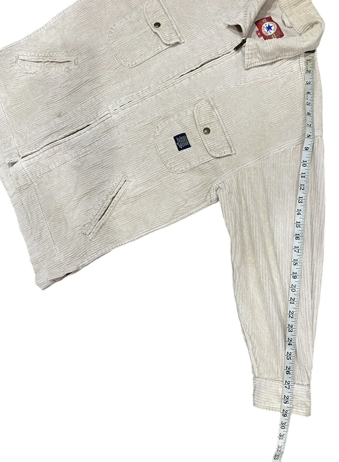 Converse × Vintage Vintage 90s CONVERSE ALL STAR Coudroy Zipper Jacket Size US M / EU 48-50 / 2 - 23 Thumbnail