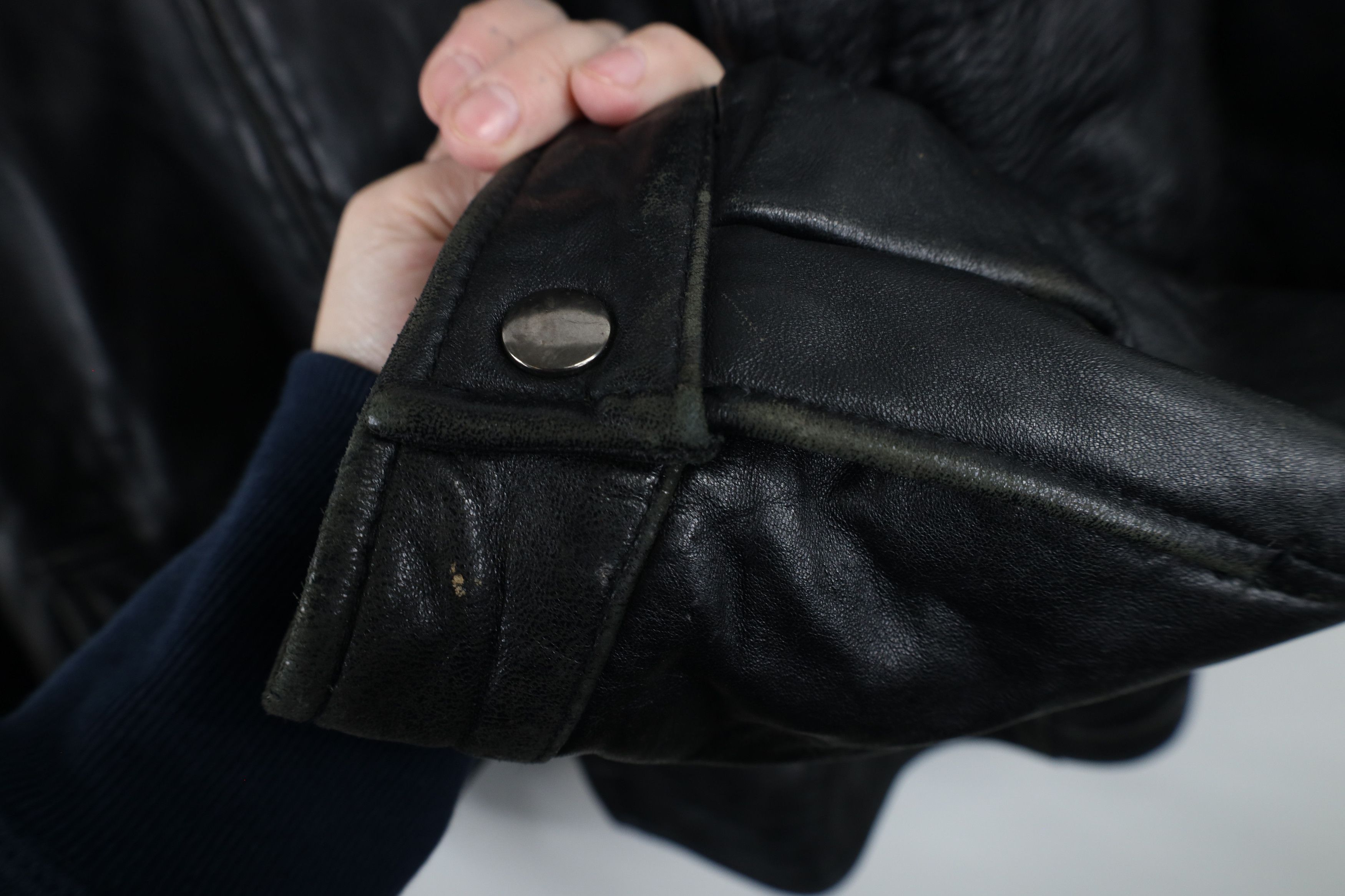 Vintage Vintage 90s Streetwear Quilted Soft Leather Bomber Jacket Size US XXL / EU 58 / 5 - 8 Thumbnail