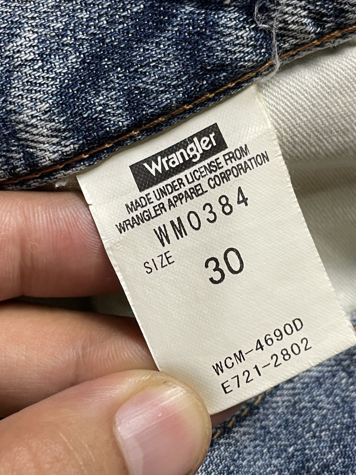 Vintage × Wrangler WRANGLER Casual Straight Cut Jeans (92) Size US 30 / EU 46 - 9 Thumbnail