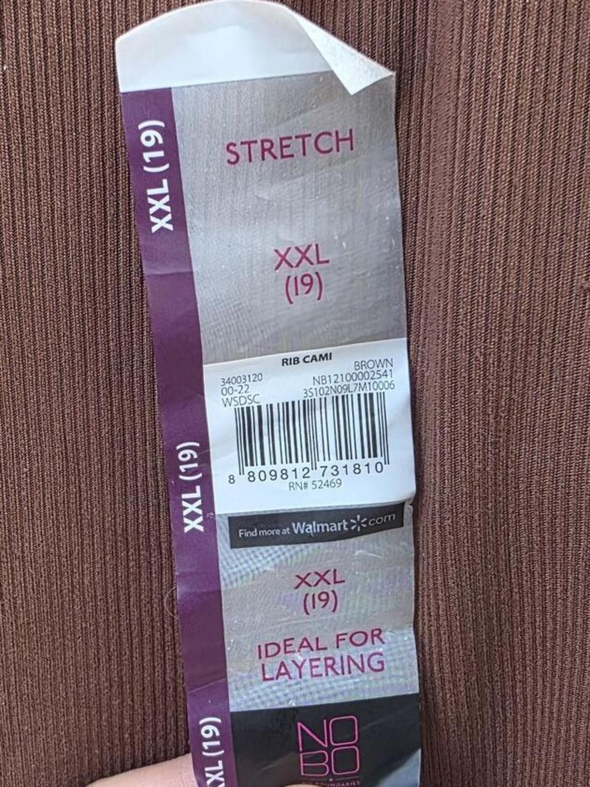 Other No Boundaries Brown Stretch Ribbed Tank Top Juniors XXL (19) Size XXL / US 16-18 / IT 52-54 - 4 Thumbnail