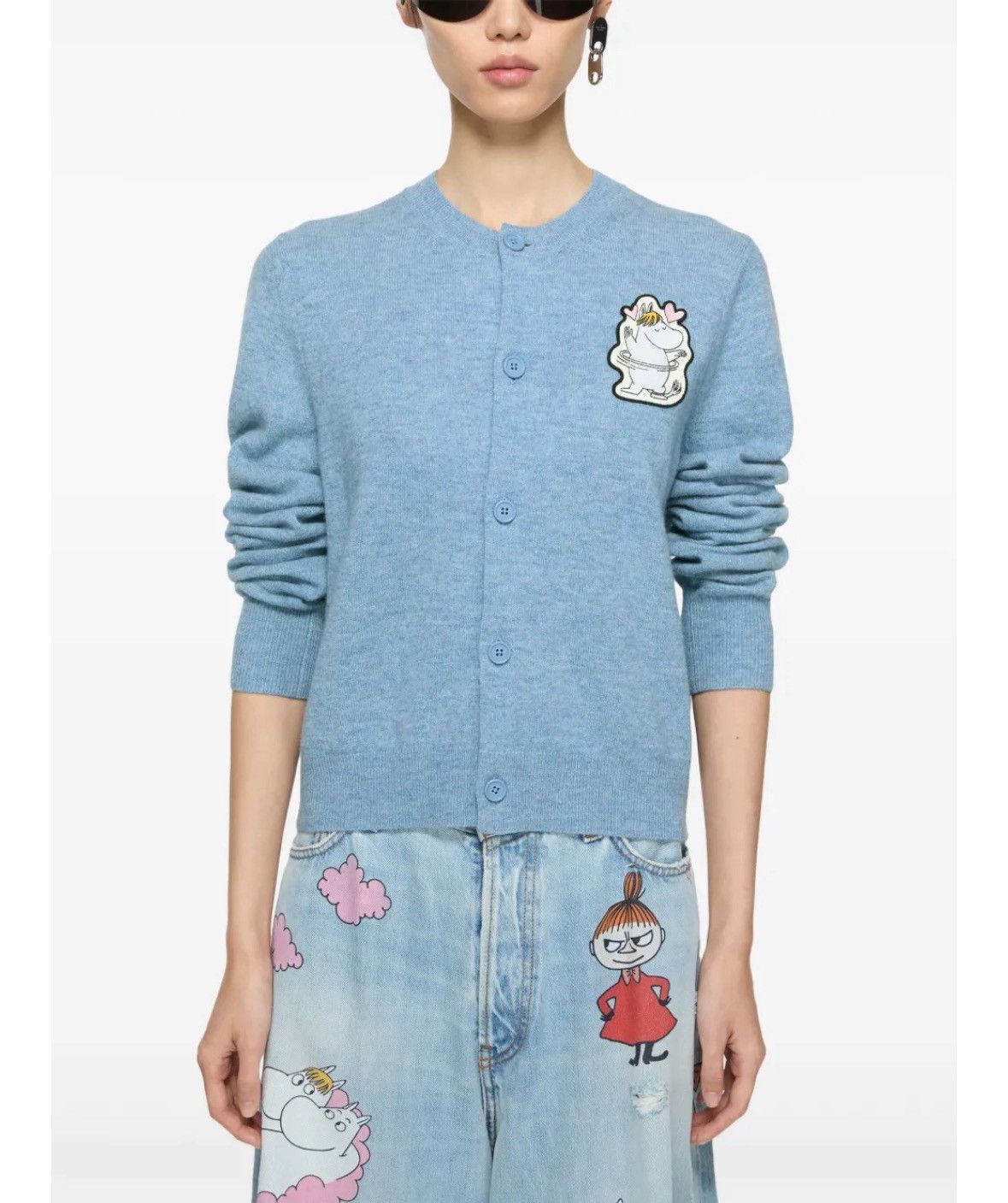 Acne Studios Acne Studios x Moomin logo-patch cardigan Size L / US 10 / IT 46 - 9 Thumbnail