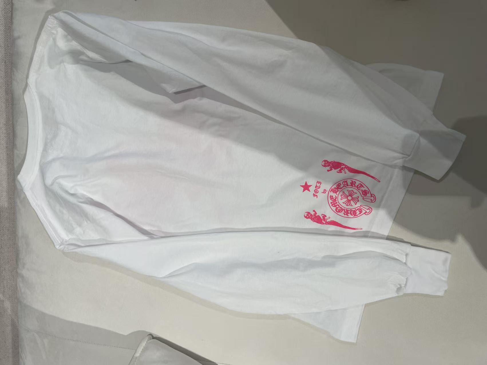 Chrome Hearts Chrome Hearts Foti White Long Sleeve T-Shirt Tee Size S / US 4 / IT 40 - 8 Thumbnail
