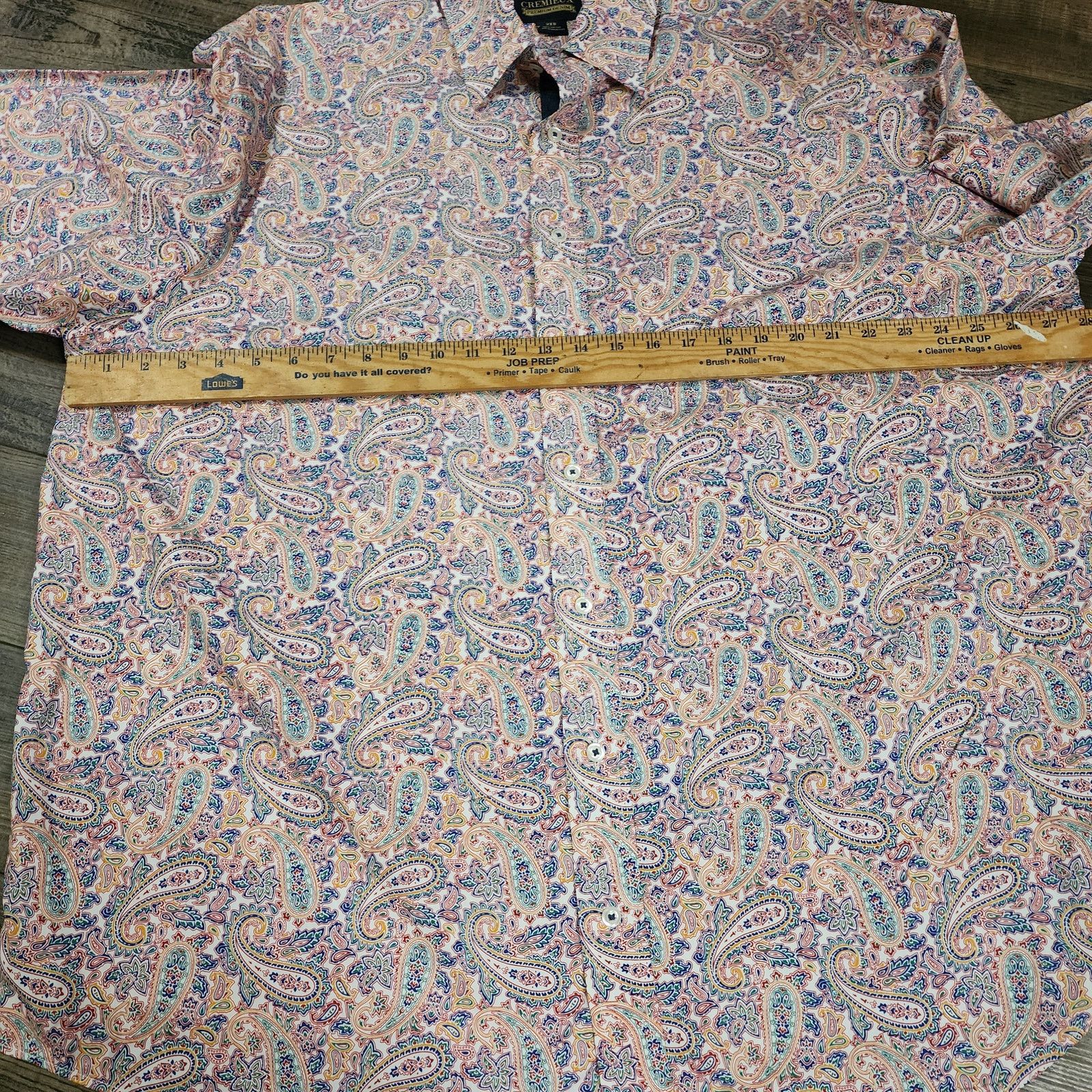Cremieux Cremieux Men's Paisley button up shirt long sleeve 2X 2335 Size US XXL / EU 58 / 5 - 3 Thumbnail