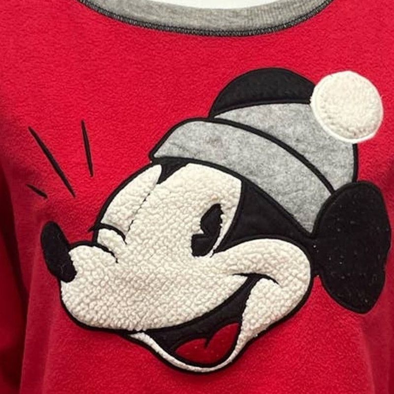 Disney Disney Womens Medium Mickey Mouse Long Sleeve Fleece Top Size M / US 6-8 / IT 42-44 - 2 Thumbnail