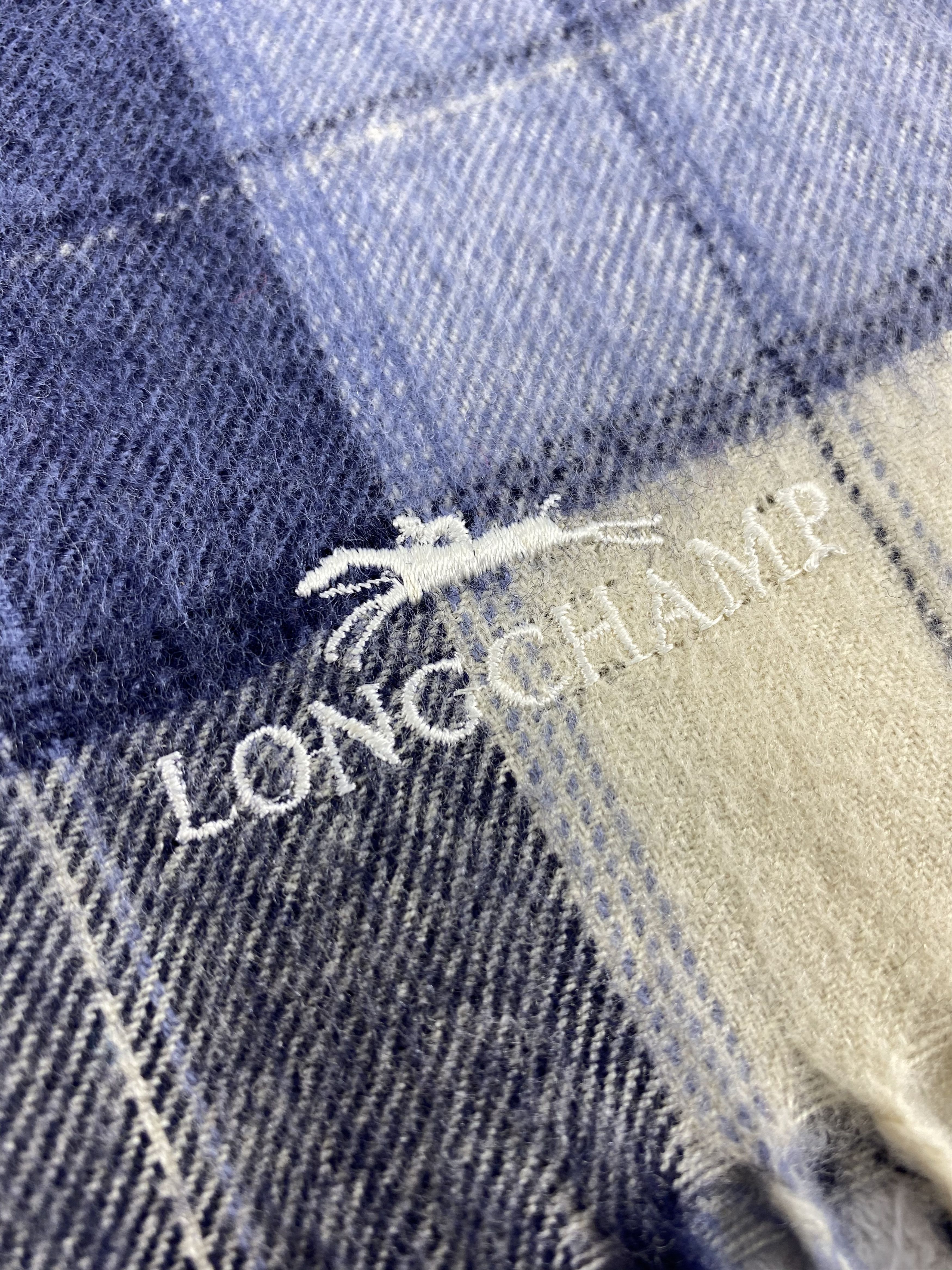 Longchamp × Vintage Longchamp Scarf / Muffler / Neckwear - WW1764 Size ONE SIZE - 4 Thumbnail