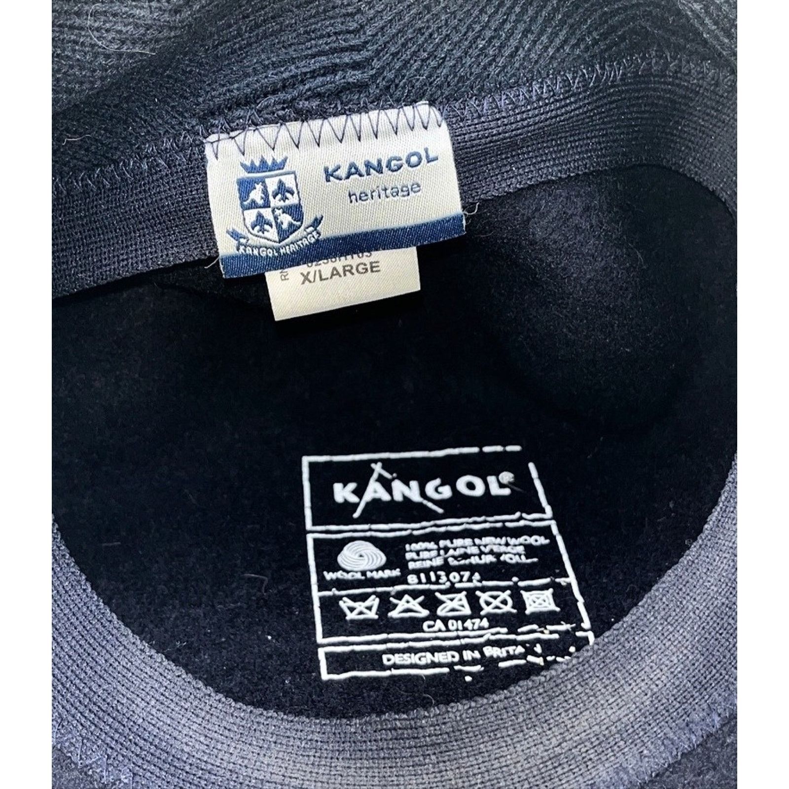 Kangol Kangol 504 Wool Earflap Hat Navy XL Classic Flat Felt Cap Size ONE SIZE - 9 Thumbnail