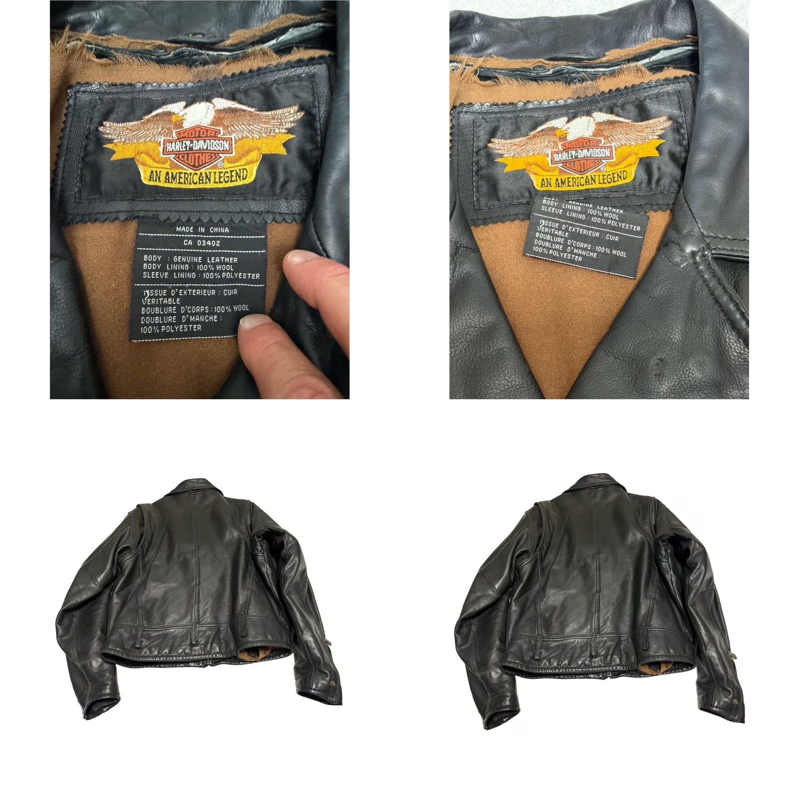 Harley Davidson Vintage Harley Davidson Leather Jacket Large Men’s Black Stitched Flame Size US L / EU 52-54 / 3 - 8 Thumbnail