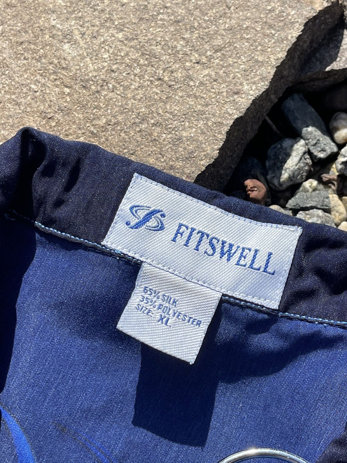 Japanese Brand × Vintage 🧶SILK vintage dragon blue short sleeve shirt y2k Size US XL / EU 56 / 4 - 8 Thumbnail