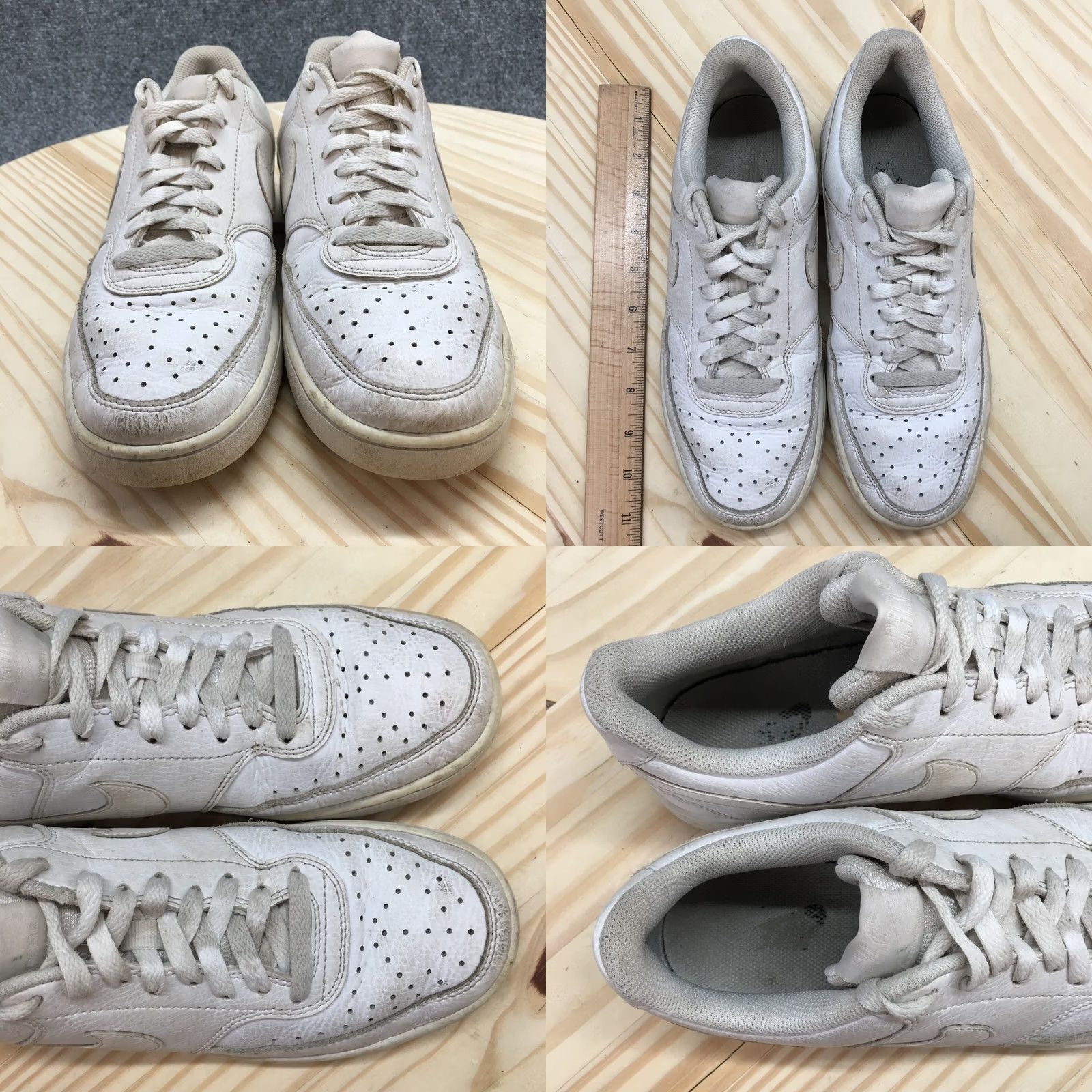 Nike Nike Court Vision Low Mens? Womens 8.5 White Sneaker Lace Up Low Top CD5434-100 Court Vision Low Size M / US 6-8 / IT 42-44 - 8 Thumbnail