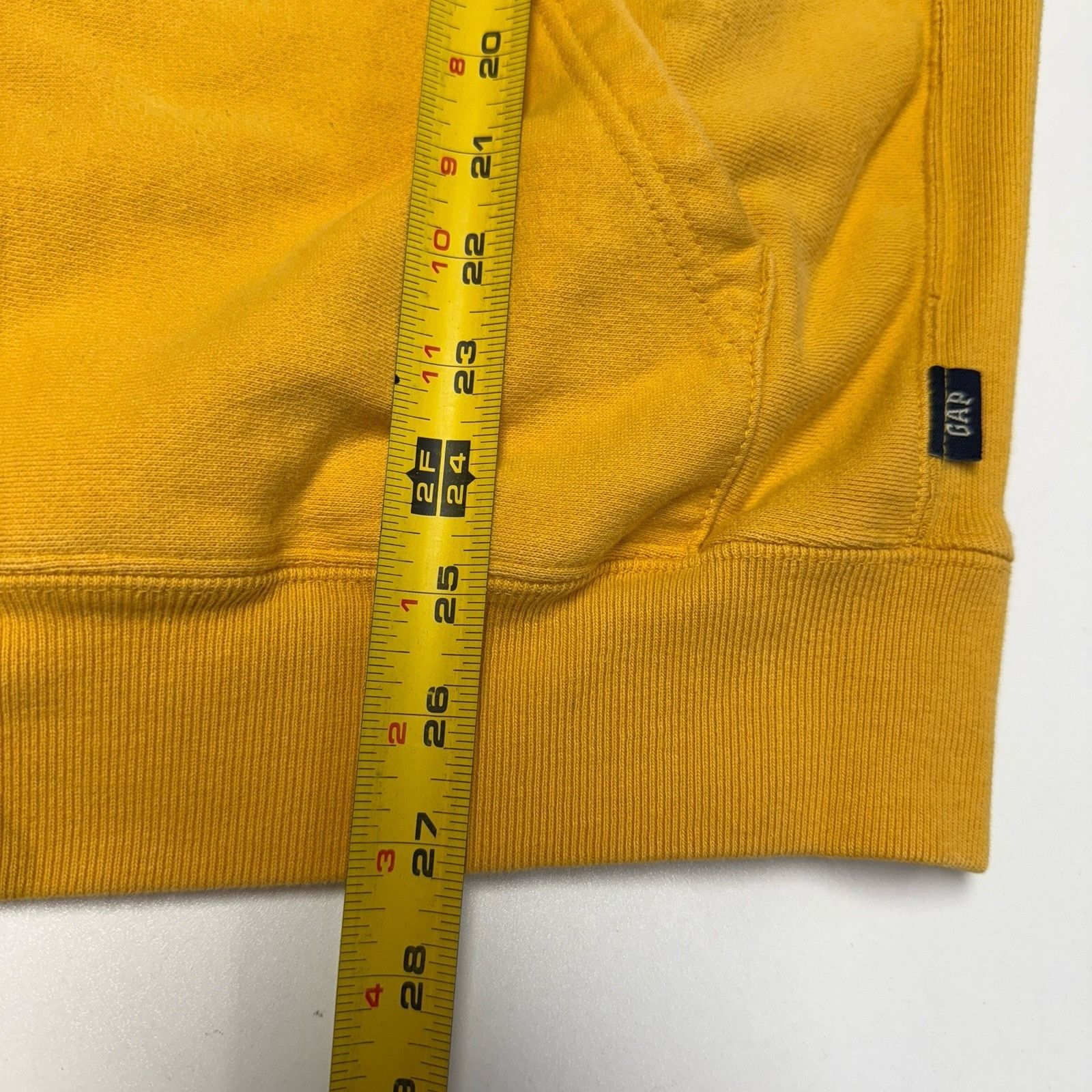 Gap Vintage Gap Hoodie Sweatshirt Mens Large Yellow Blank Skate Size US L / EU 52-54 / 3 - 11 Thumbnail