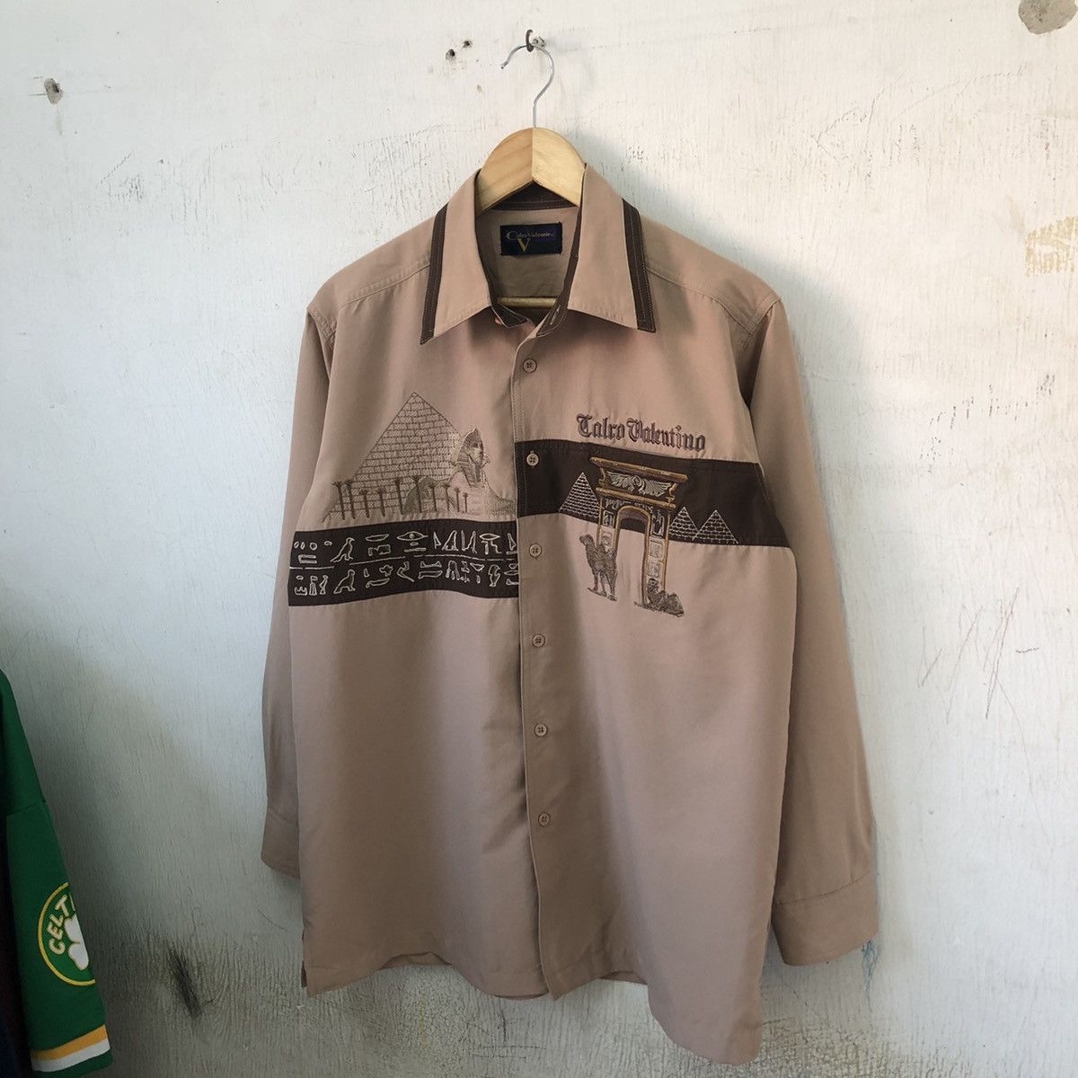 Valentino × Vintage VINTAGE CALRO VALENTINO EMBROIDERY POLO SHIRT 🍒 Size US L / EU 52-54 / 3 - 1 Thumbnail
