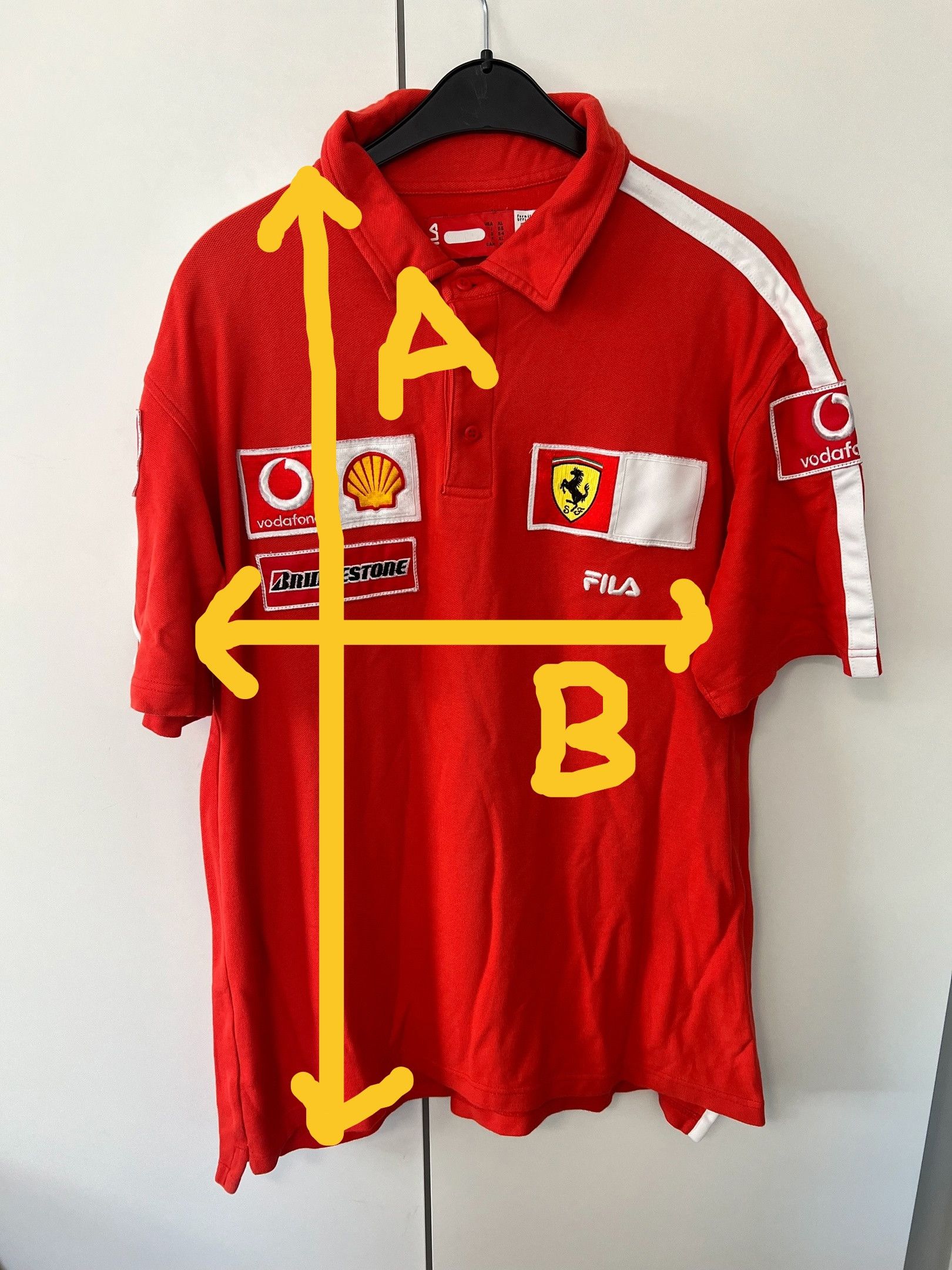 Ferrari Vintage Fila Scuderia Ferrari F1 Racing Team Poloshirt Size US XL / EU 56 / 4 - 2 Thumbnail