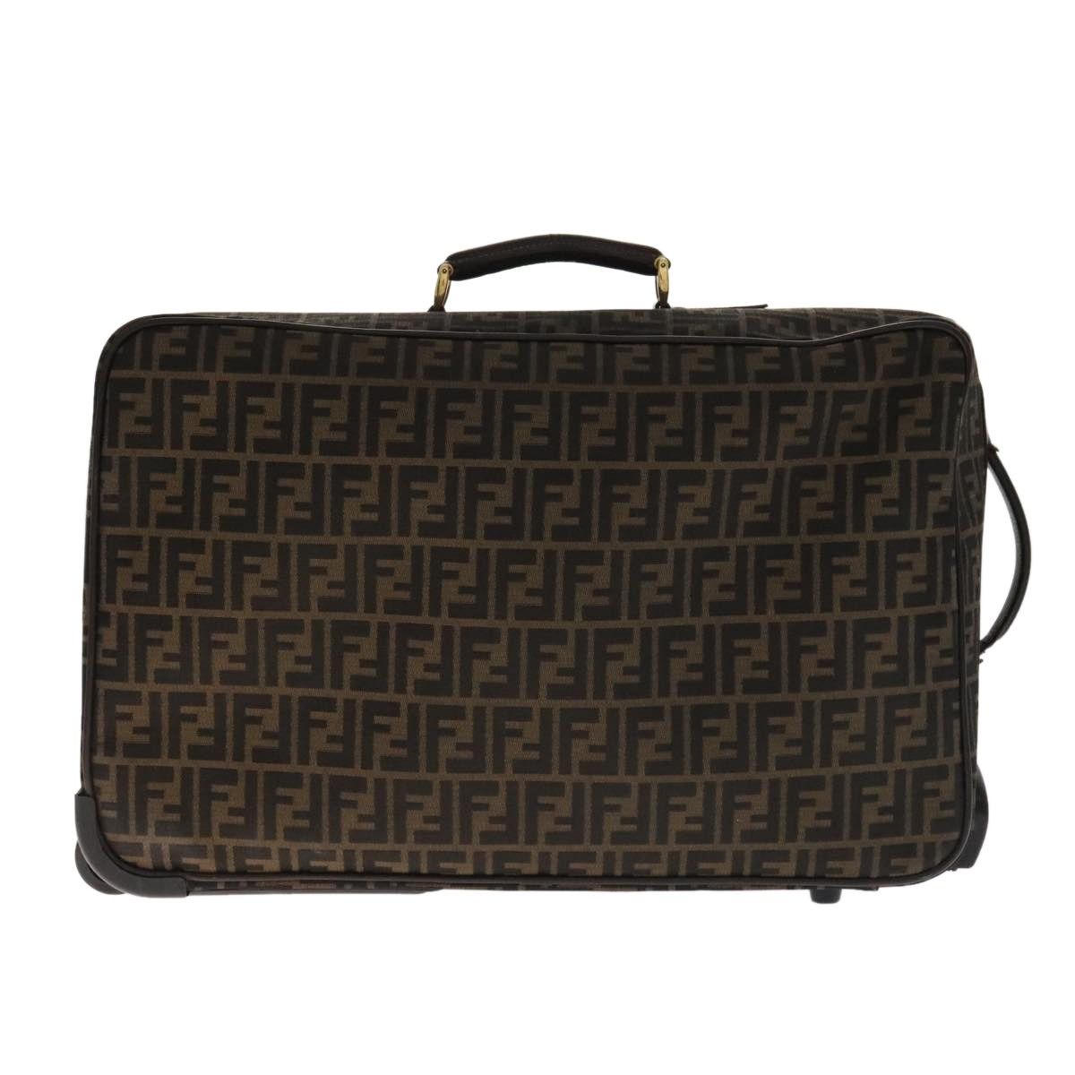 Fendi FENDI Zucca Canvas Carry Case Boston Bag Black Brown Size ONE SIZE - 3 Thumbnail