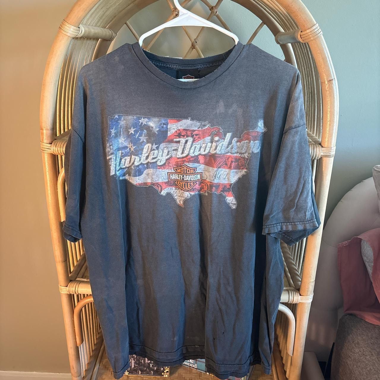 Harley Davidson Y2k United States Harley Davidson Tee Size US XL / EU 56 / 4 - 1 Thumbnail