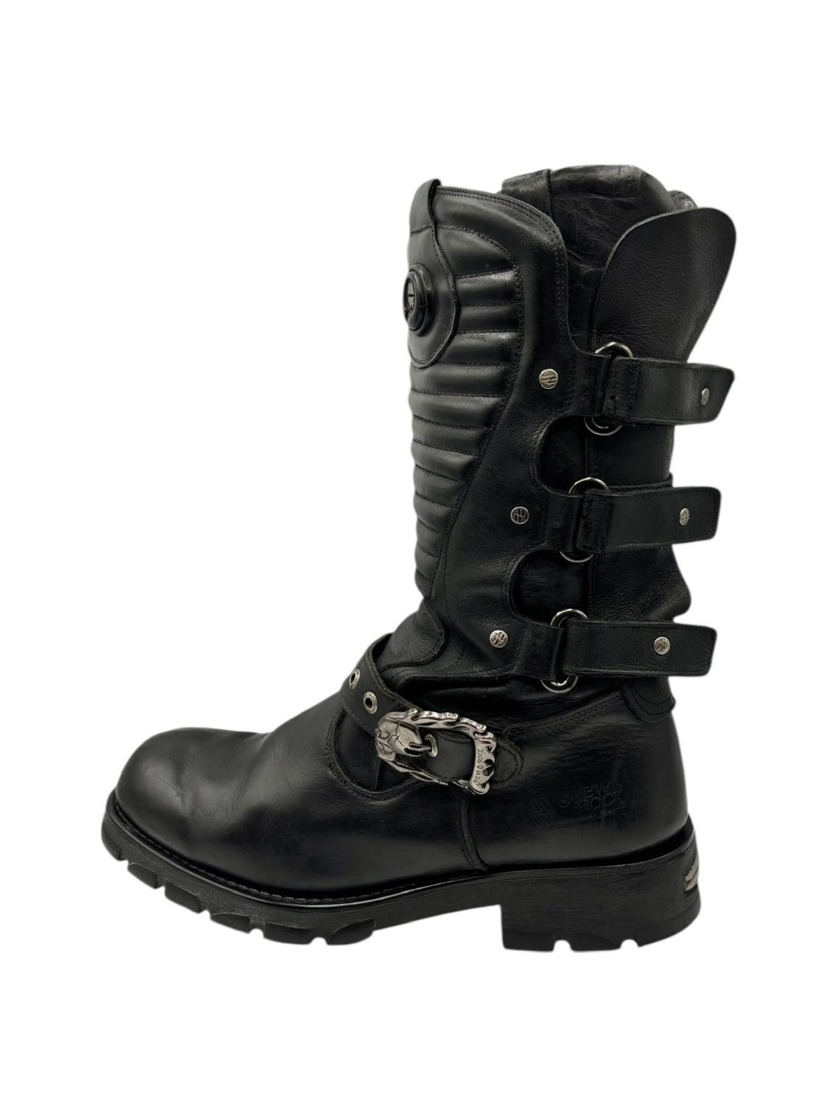 New Rock Vintage New Rock leather biker boots Size 45 Size US 12 / EU 45 - 8 Thumbnail