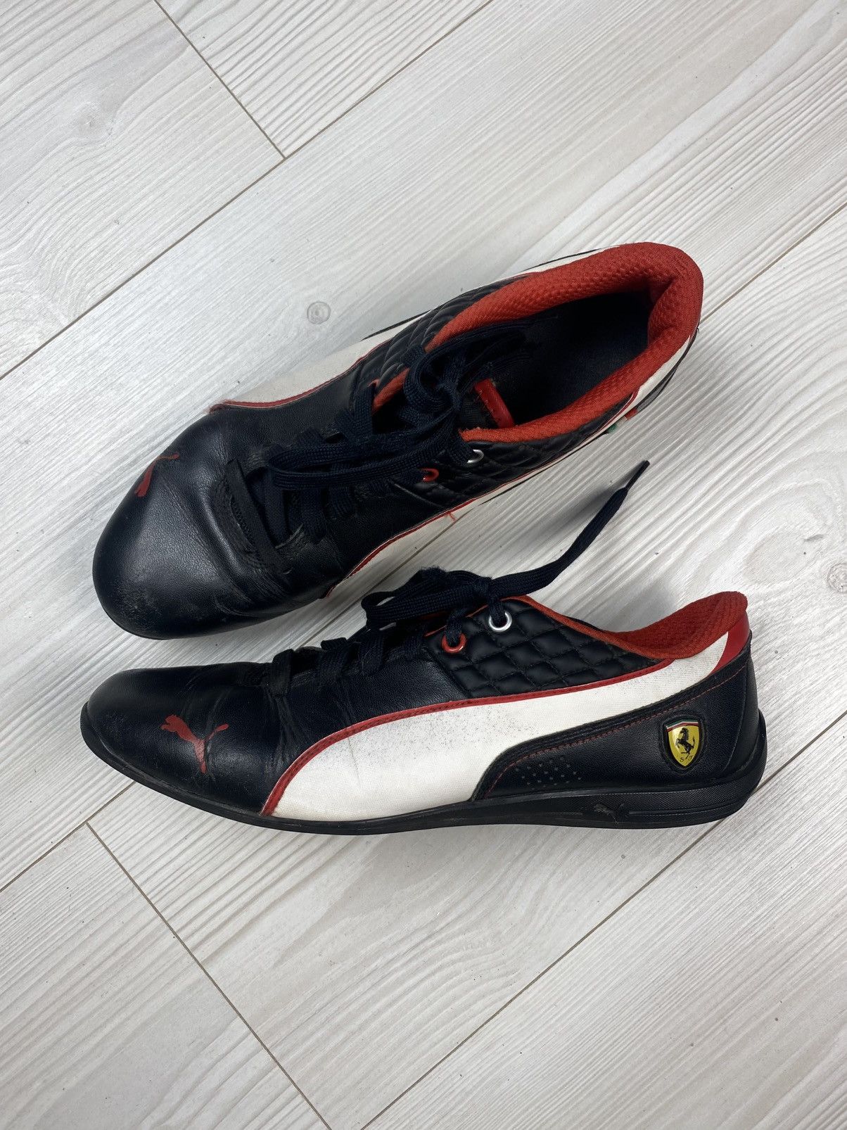 Vintage Leather Puma Ferrari Speedcat Y2K Shoes in Black, Men's (Size 9.5)