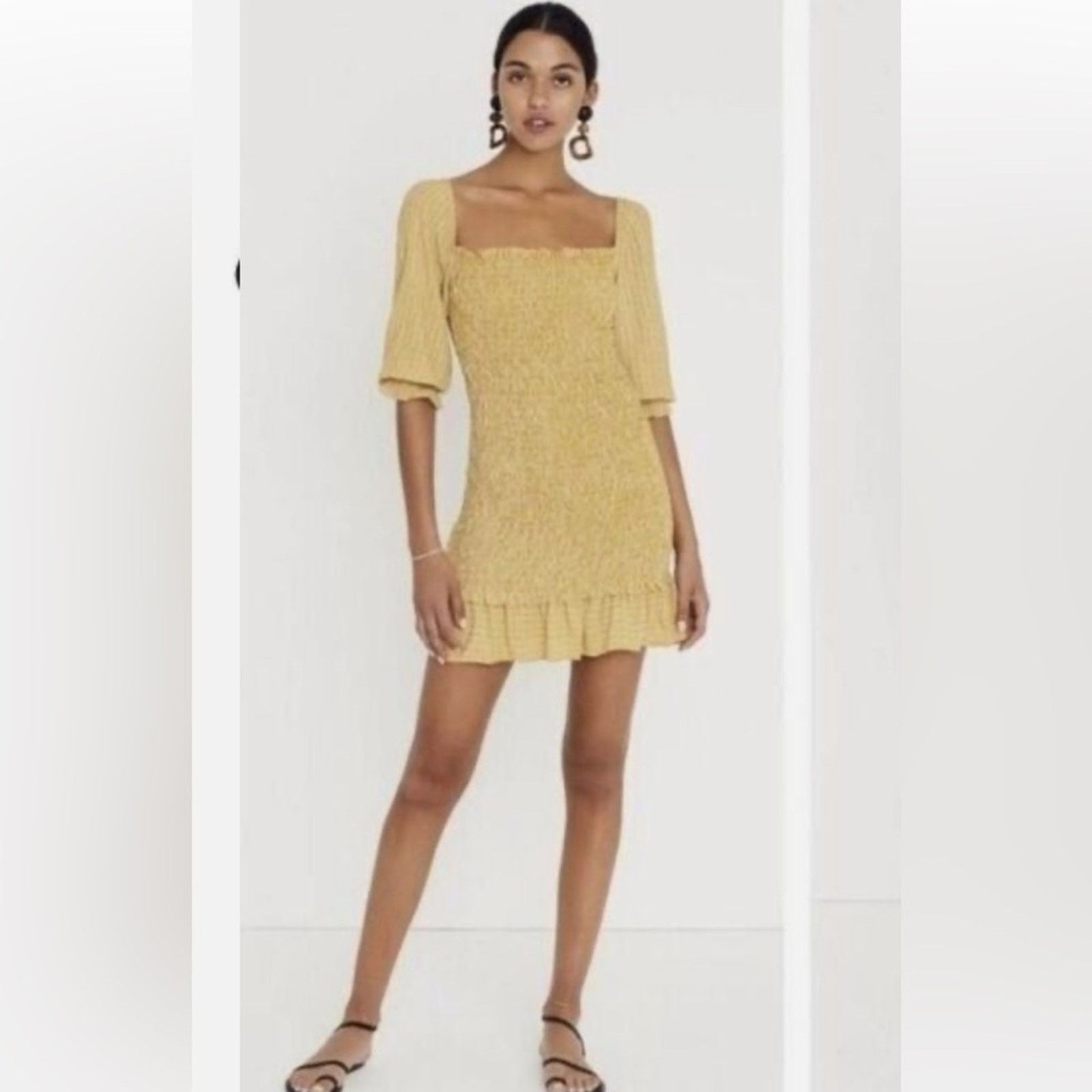 FAITHFULL Faithfull The Brand Es Saada Mini Dress Ceretti Check Size 2 Size XS / US 0-2 / IT 36-38 - 13 Thumbnail