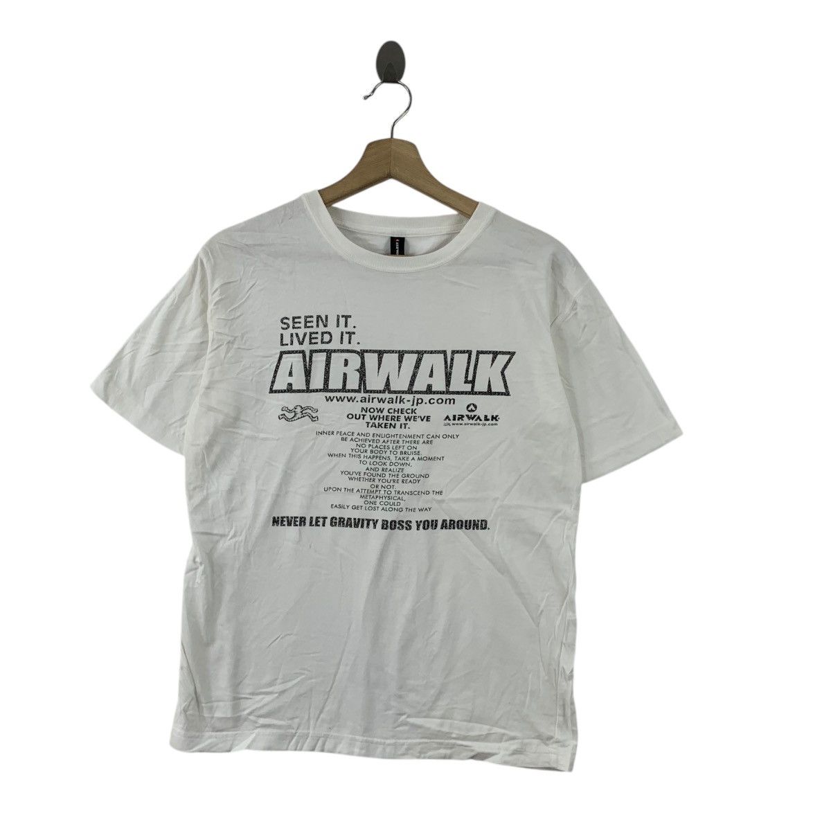 Airwalk AIRWALK JAPAN STORE Seen It Lived It Poem Skate Tee Shirt Size M / US 6-8 / IT 42-44 - 1 Thumbnail