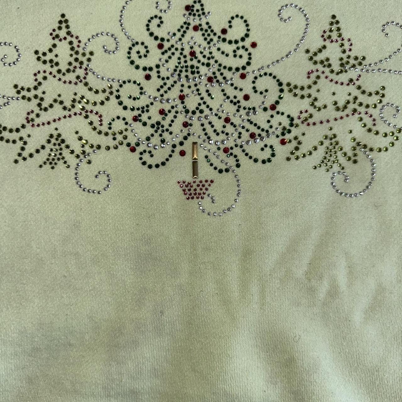 Other Vintage Christmas Holiday Sweatshirt Womens Large Green Vtg Size L / US 10 / IT 46 - 7 Thumbnail