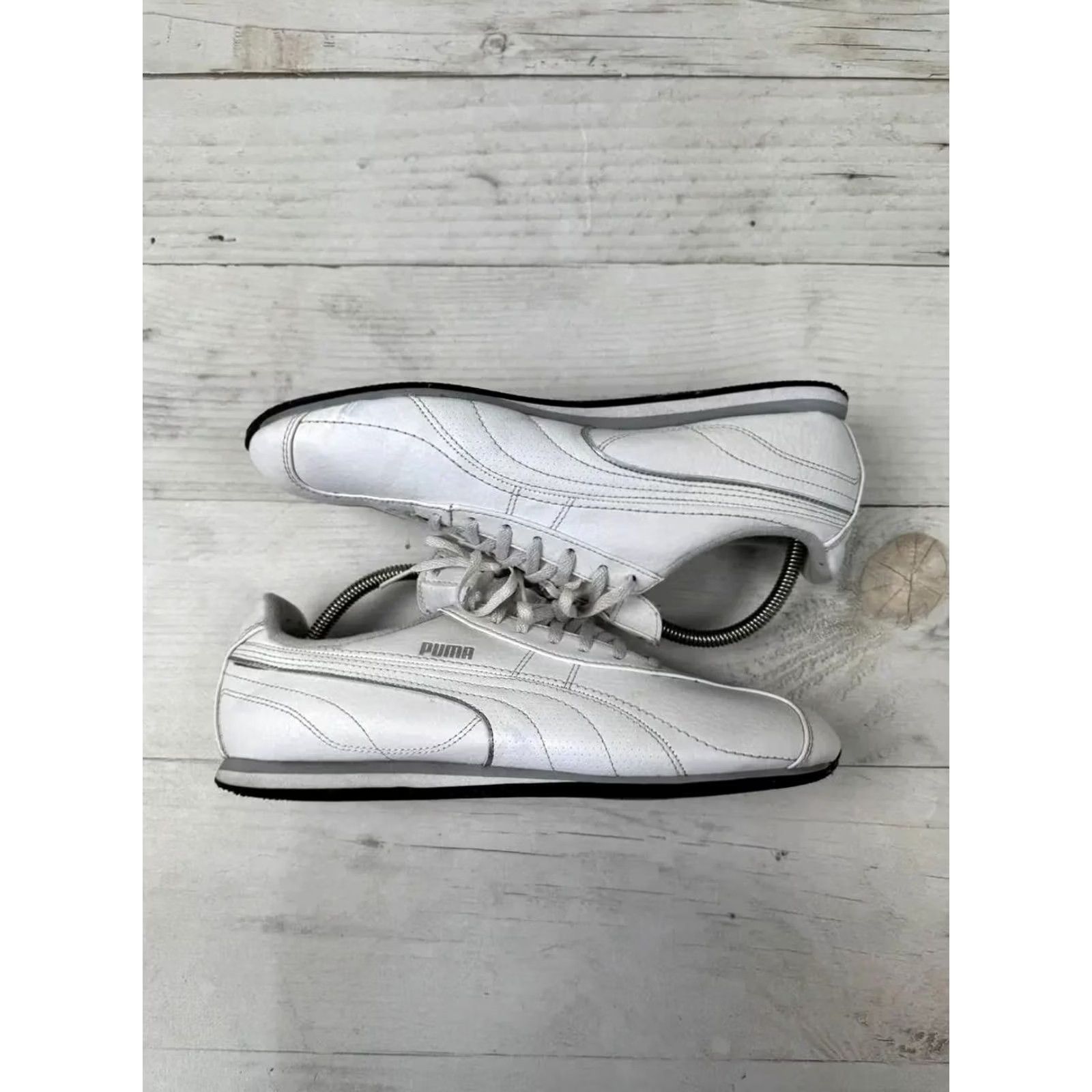 Puma VINTAGE PUMA Speedcat Leather Low Top Sneakers Mens US 10.5 White Cat Speedcat 00s Y2K Leather Sneakers Size US L / EU 52-54 / 3 - 3 Thumbnail