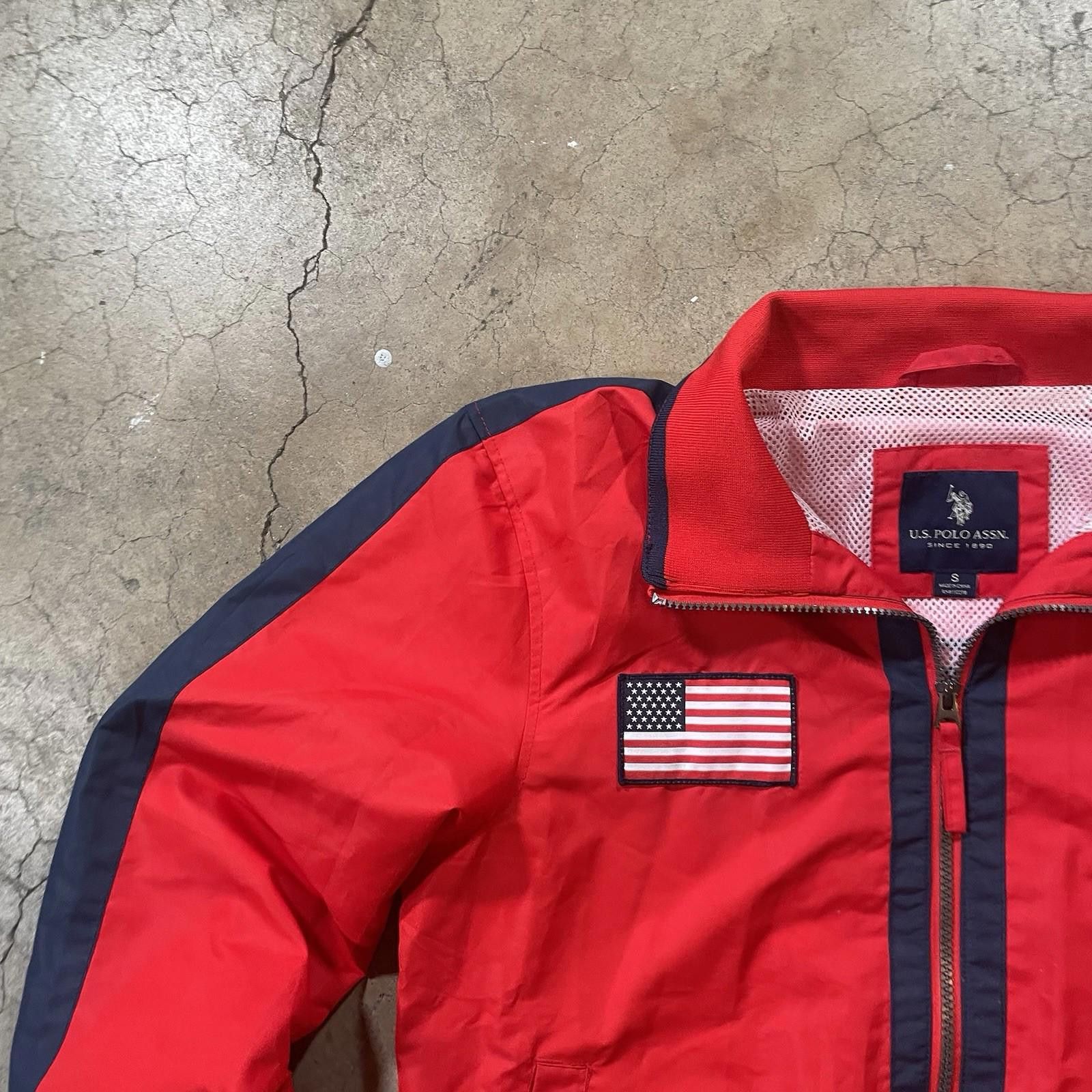 U.S. Polo Assn. Polo Ralph Lauren Jacket Windbreaker Red/White/Blue Small Size US XL / EU 56 / 4 - 2 Thumbnail