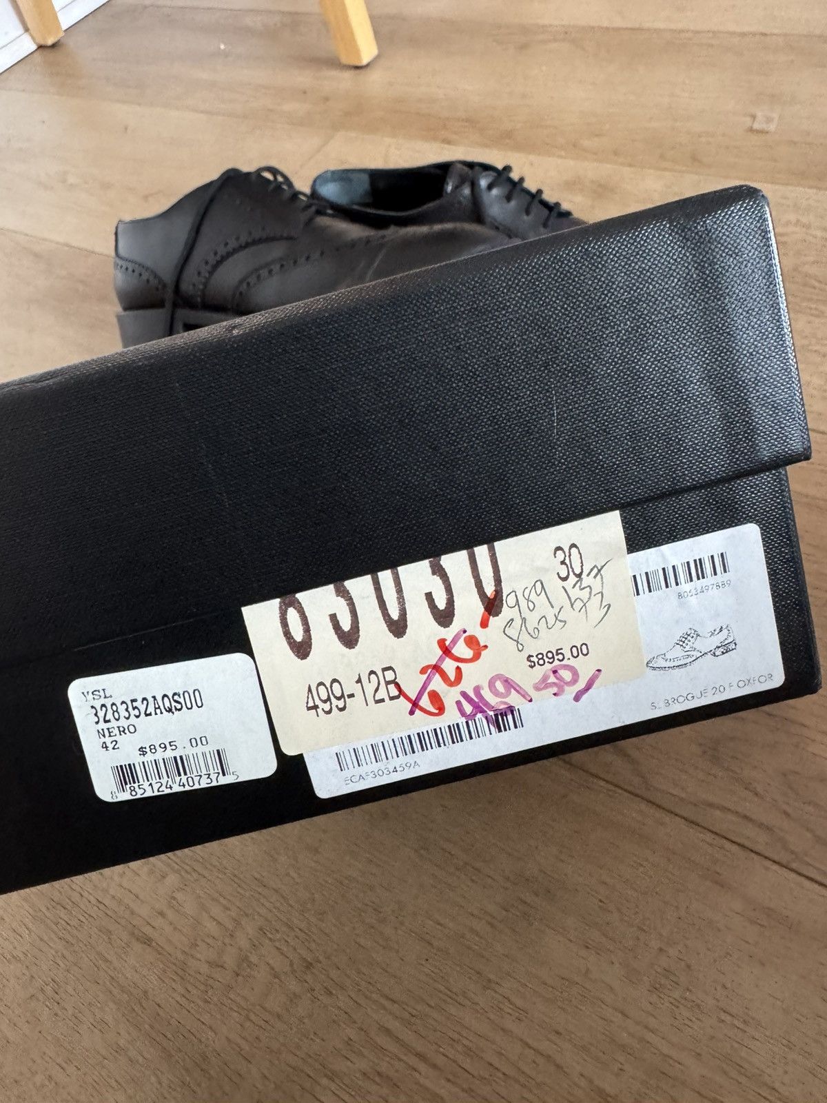 Saint Laurent Paris Leather whipstitch brogues Size US 9 / EU 42 - 13 Thumbnail