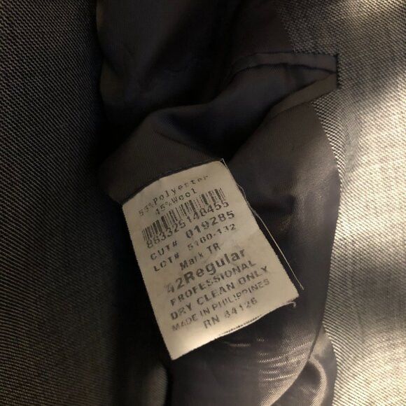 Saddlebred SADDLEBRED men's 2pc suit size: 42R pants: 36/30 Size 42R - 6 Thumbnail