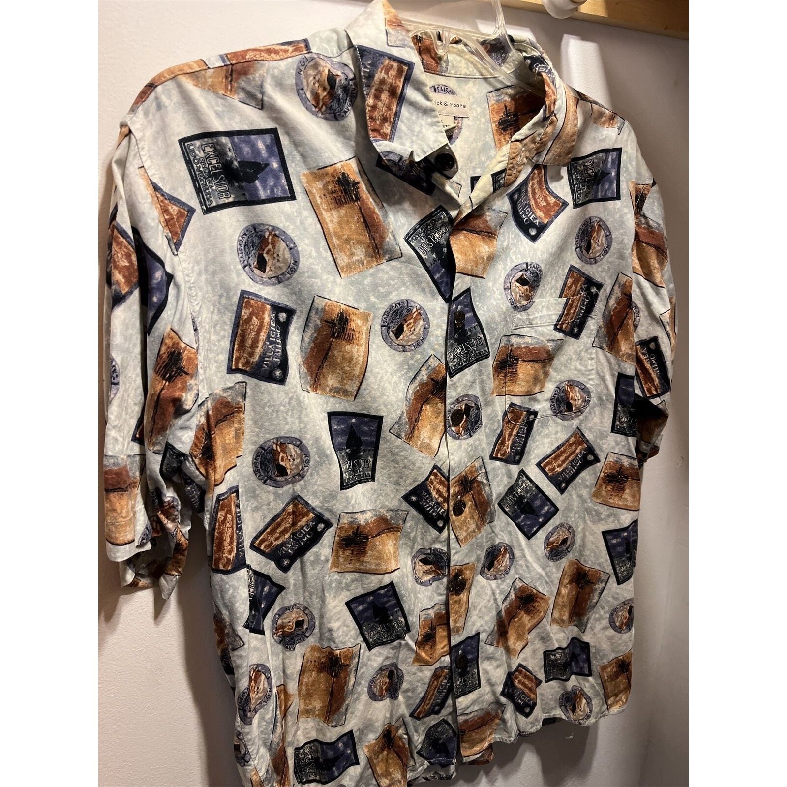 Other Preswick & Moore Vintage Men’s L Button Cotton Blend Shirt Size US L / EU 52-54 / 3 - 15 Thumbnail