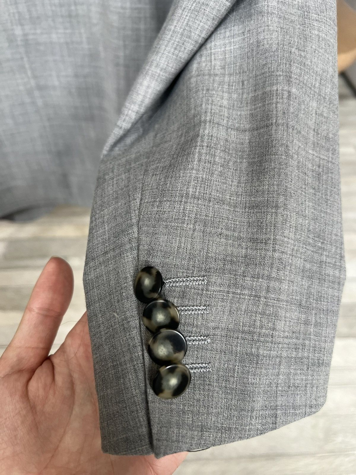 Other New Custom Made in Italy Mens Wool Gray Suit 42R US / 52 EU Size 42R - 12 Thumbnail