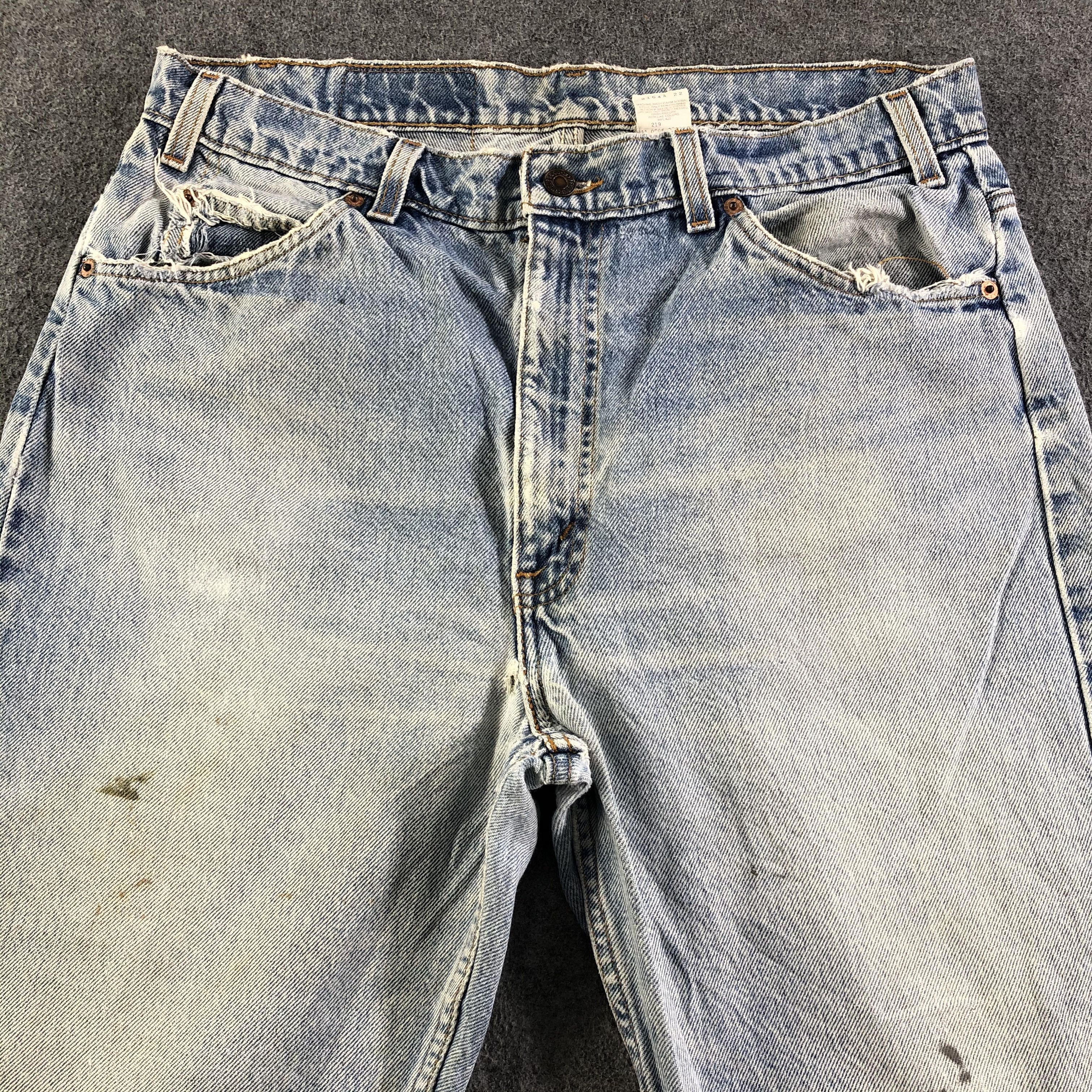 Levi's Vintage 90s Light Wash Levis 505 Jeans-J3013 Size US 35 - 3 Thumbnail