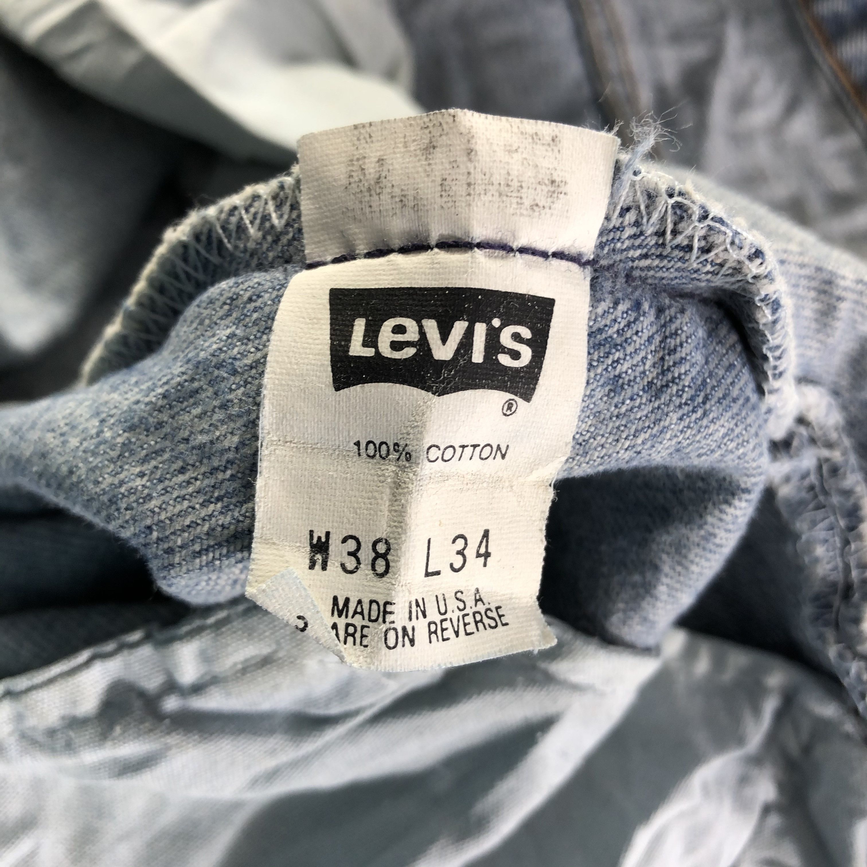 Levi's 90s Vintage Levis 501 Jeans-J3781 Size US 37 - 11 Thumbnail