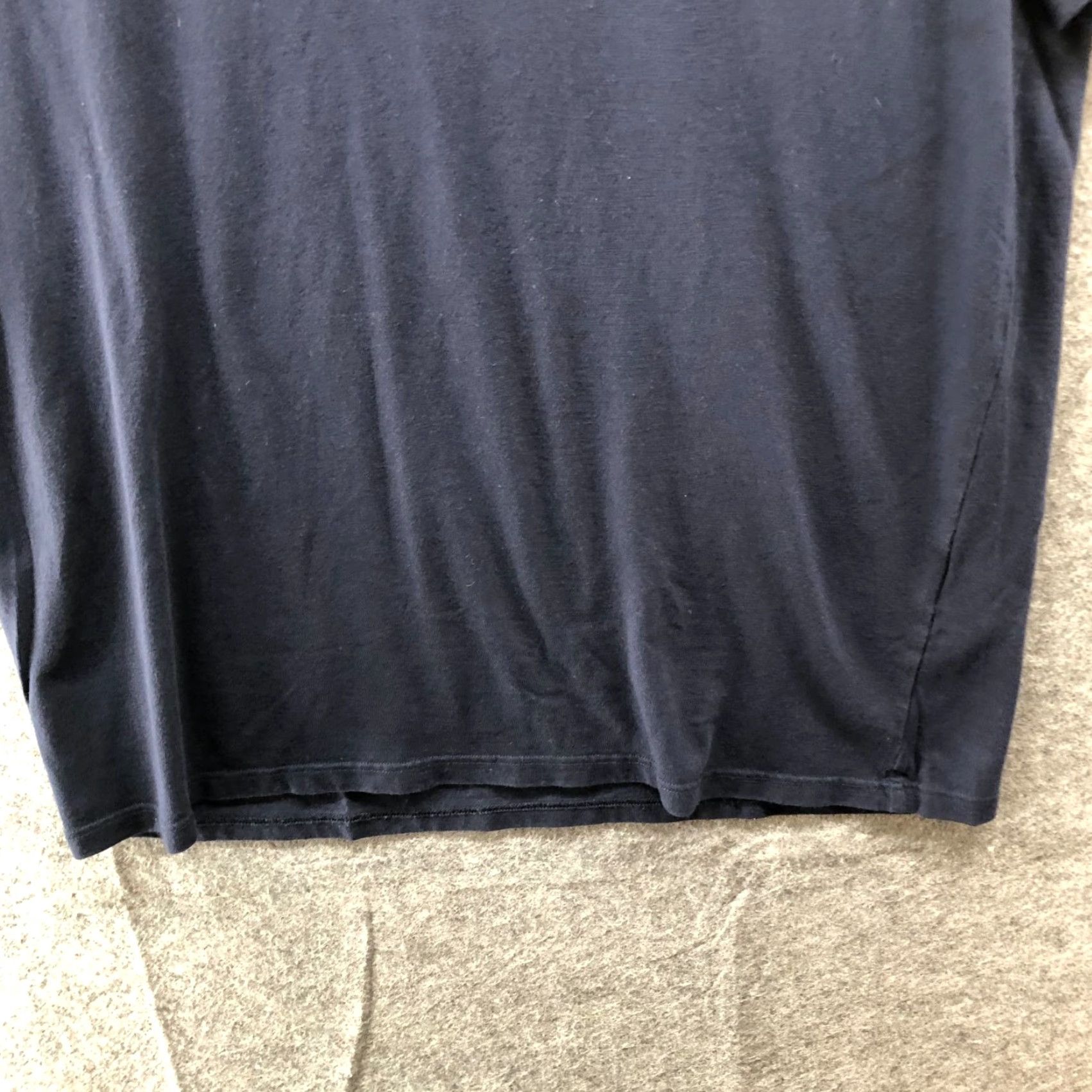 Vintage Blue And Cream NY T Shirt Mens L Navy Blue Short Sleeve Crewneck Modal Blend Shirt Size US L / EU 52-54 / 3 - 4 Thumbnail