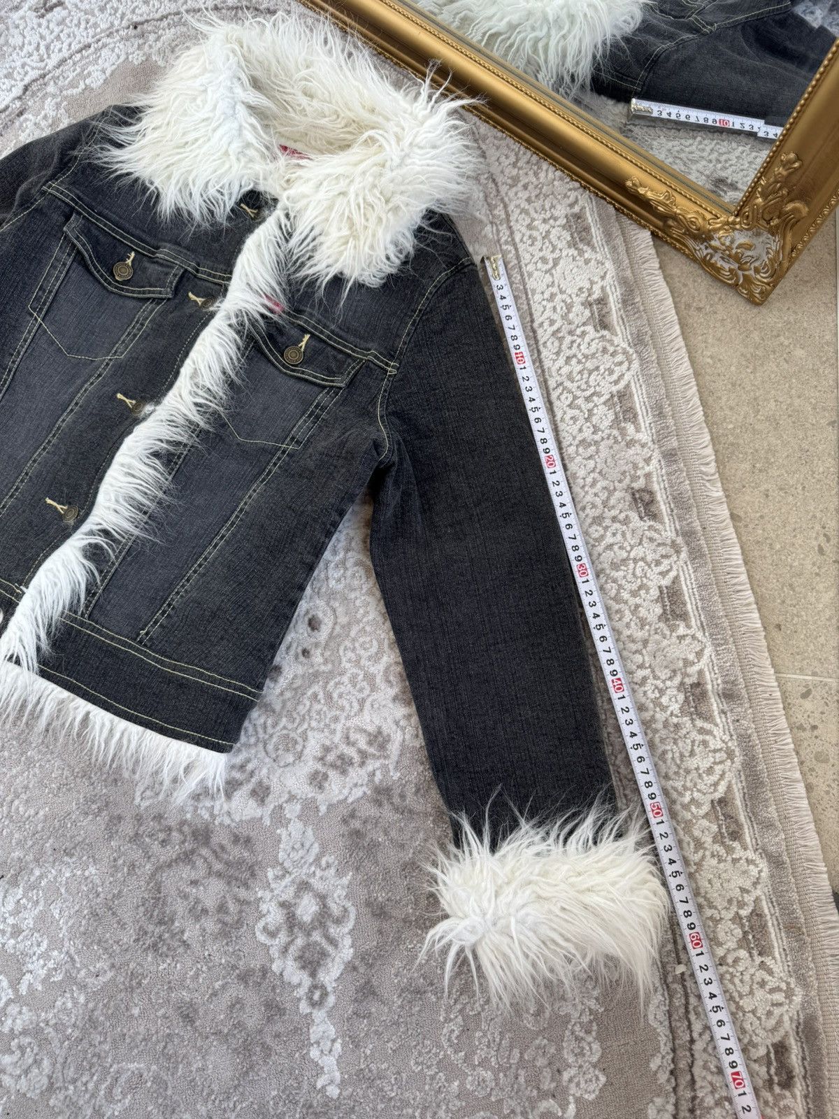 Hysteric Glamour VTG🥶CRAZY JUNYA WATANABE KAPITAL STYLE DENIM FUR JACKET Size US S / EU 44-46 / 1 - 4 Thumbnail
