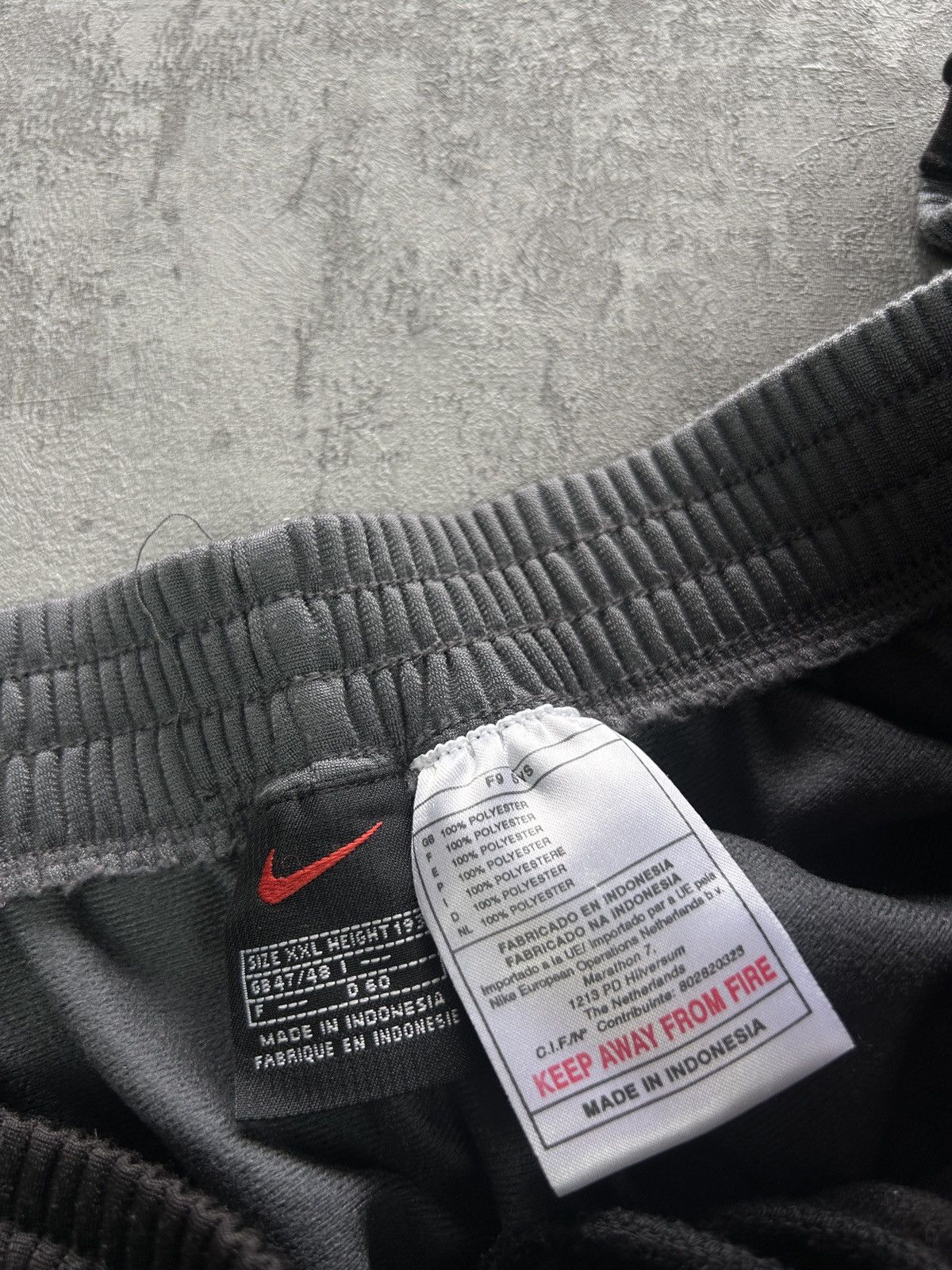 Nike × Vintage Vintage 90s Nike Snap Button Side Track Pants Size US 36 / EU 52 - 3 Thumbnail