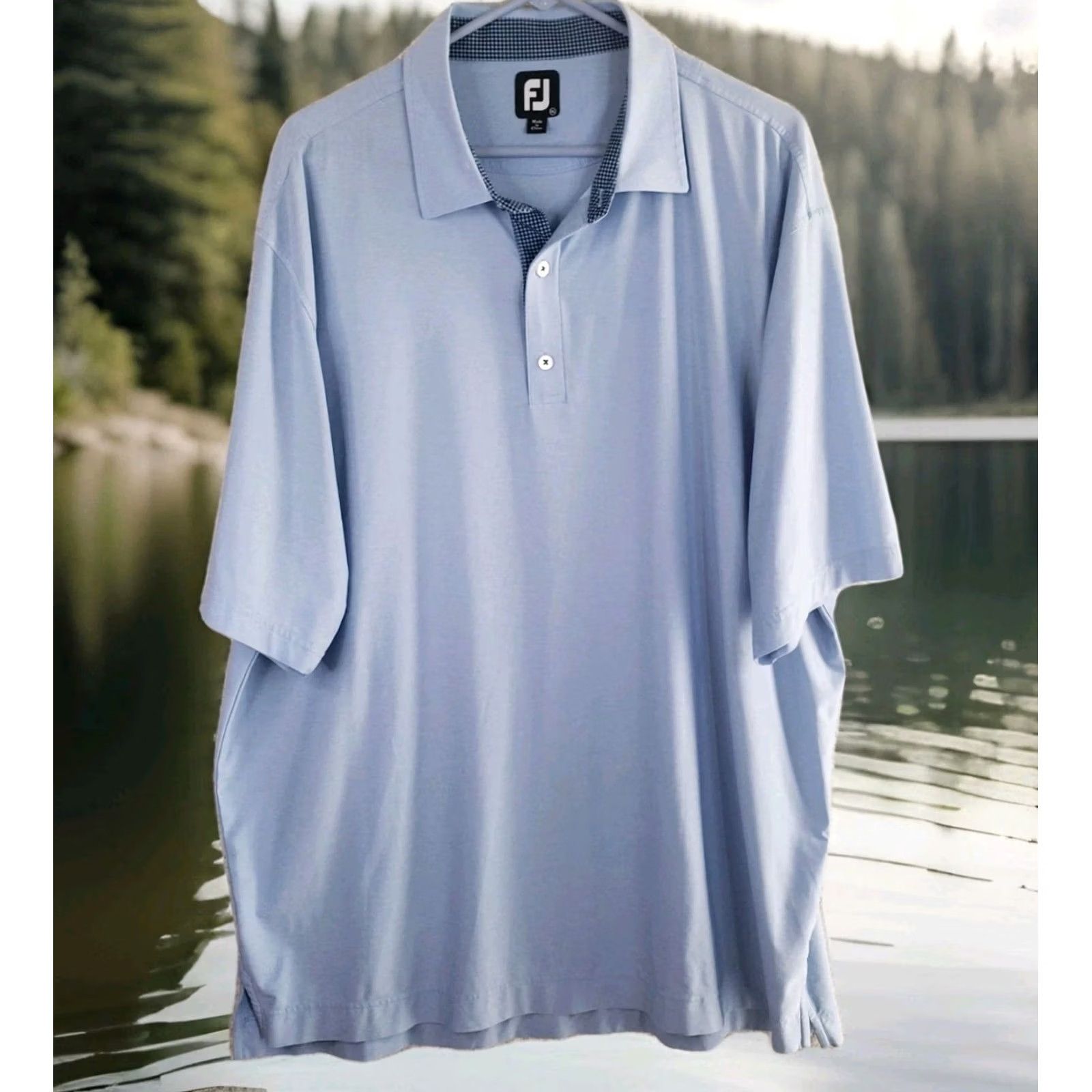 Footjoy FootJoy Polo Shirt Mens 2XL Blue Golf Performance Excellent! Size US XXL / EU 58 / 5 - 2 Thumbnail