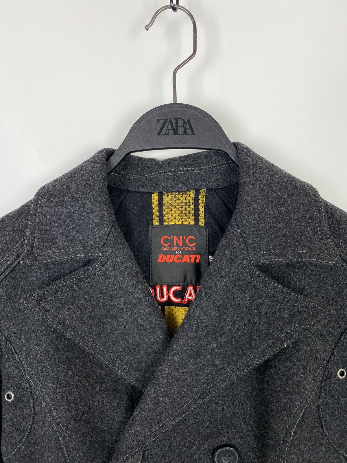 Costume National Y2K Vintage C’N’C for Ducati Double Breasted Wool Rider Coat Size S / US 4 / IT 40 - 5 Thumbnail