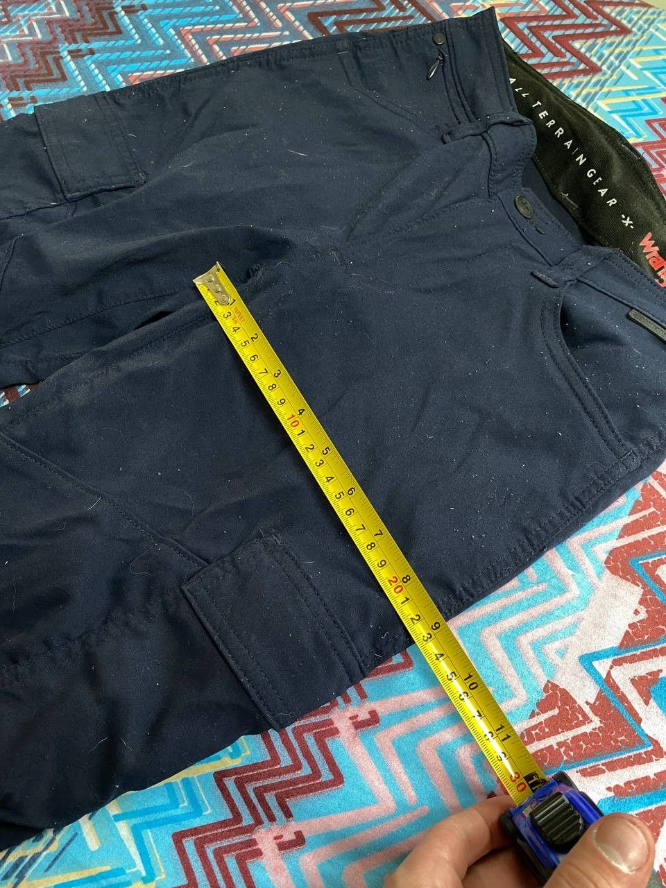 Japanese Brand × Wrangler Crazy Crash Dirty Baggy Faded Jean Japan Avant Garde Style Size US 27 - 5 Thumbnail