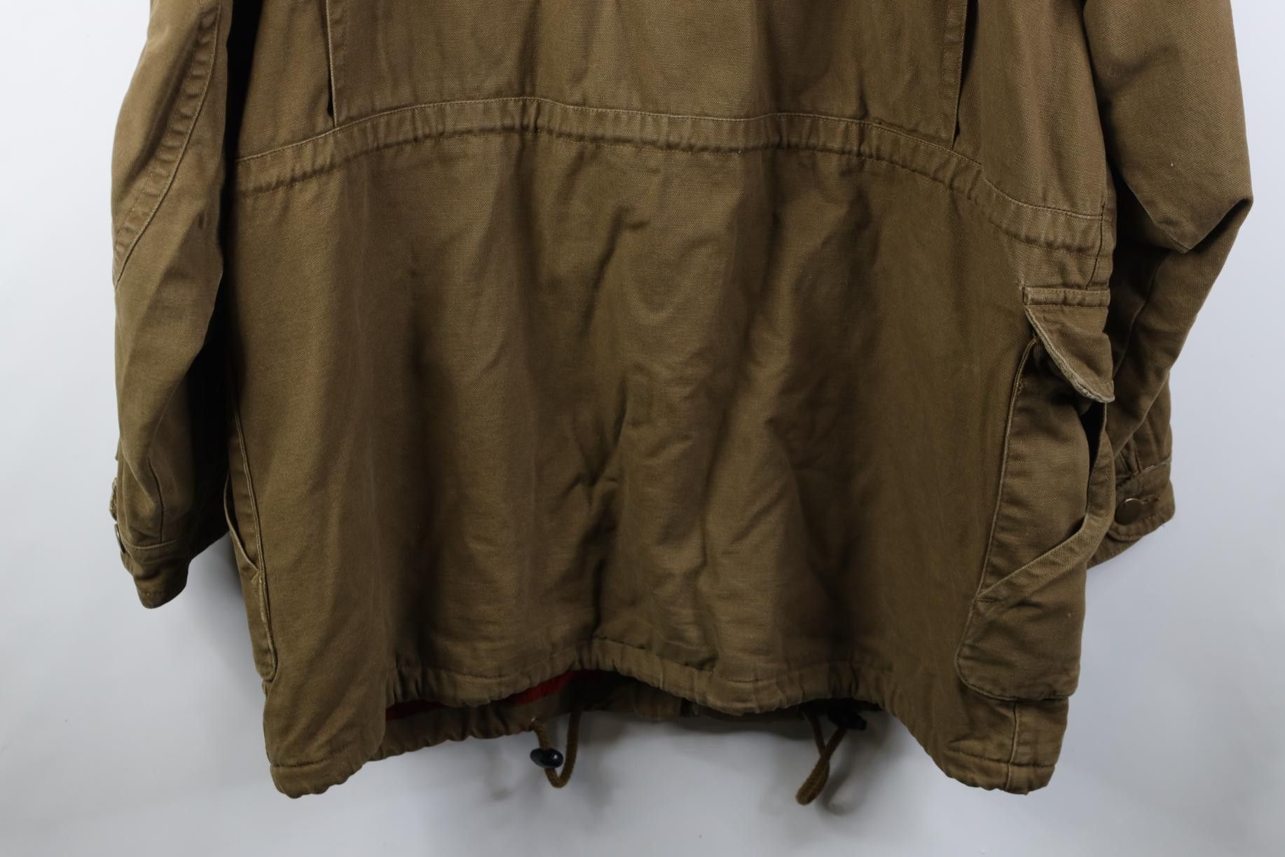 Vintage Vintage 90s Streetwear Lined Hooded Canvas Chore Jacket Size US XL / EU 56 / 4 - 18 Thumbnail